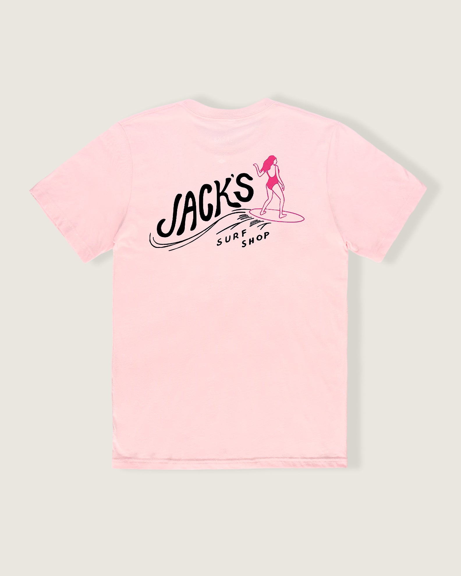 Jack's Surfboards Limited Unisex "Bobbette" Jersey S/S Tee - Soft Pink - $24.99 at Jack's Surfboards