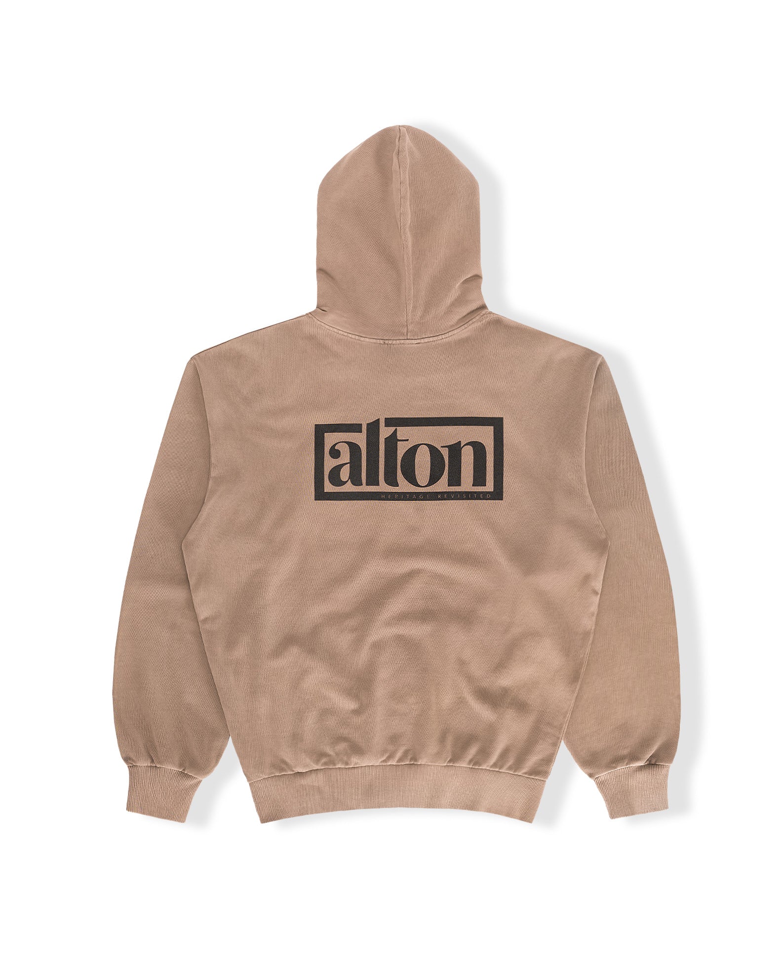 Alton Logo Box Pullover Hoodie - Brown Pigment - $53.99 at Jack's Surfboards