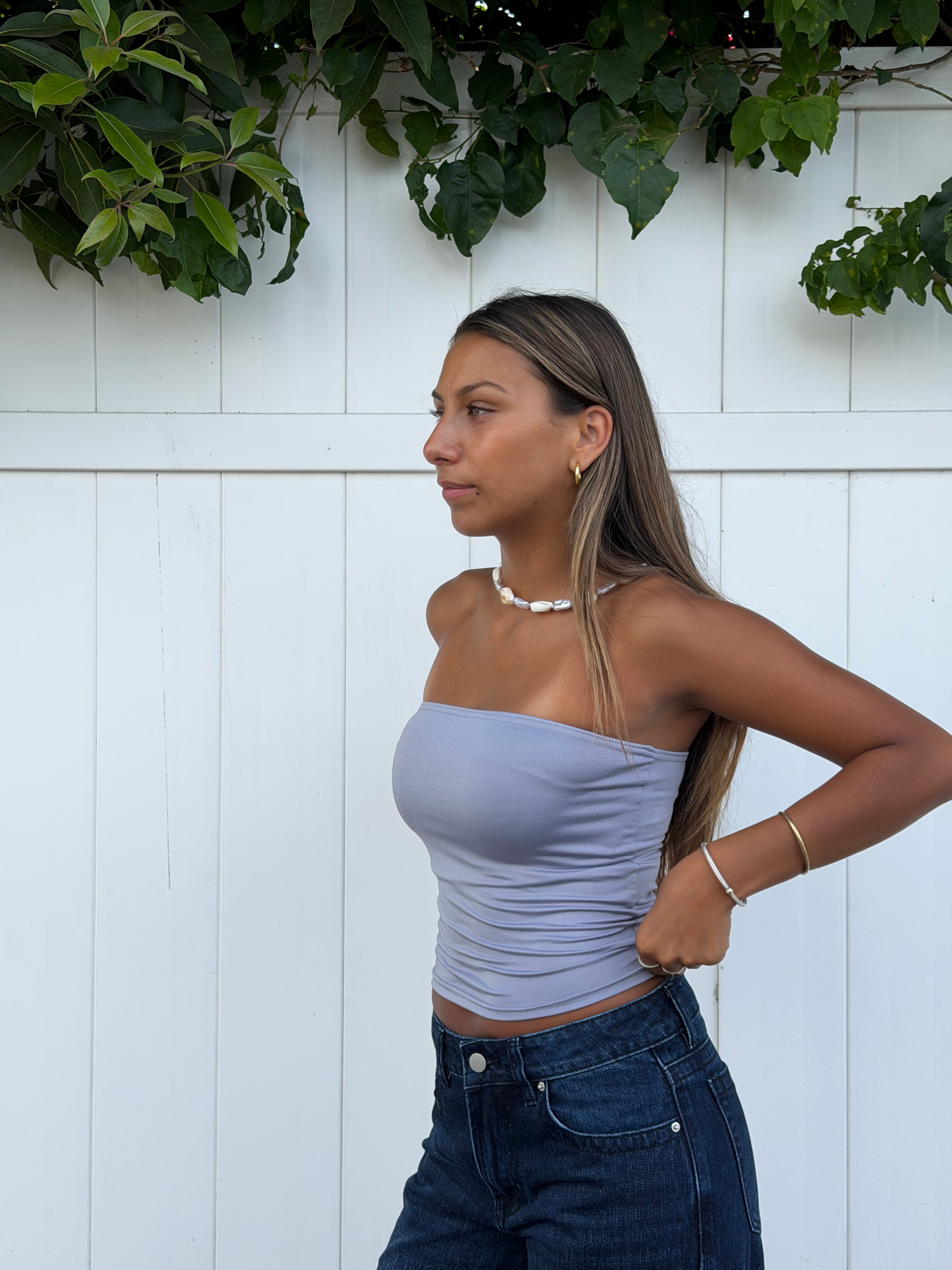 Meara Tube Top - Gray