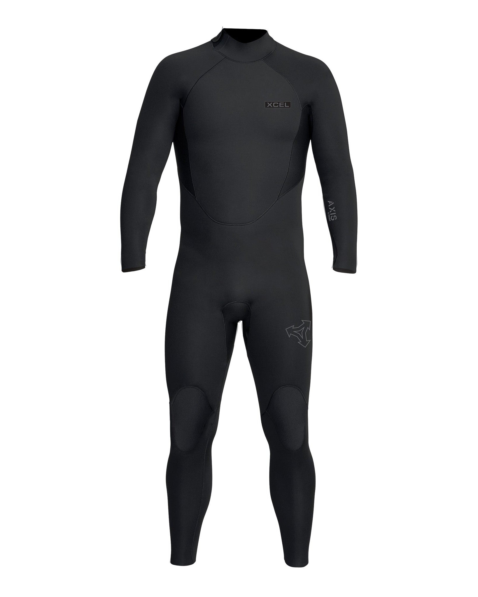 Men's Axis Back Zip Full Wetsuit 3/2mm - Black