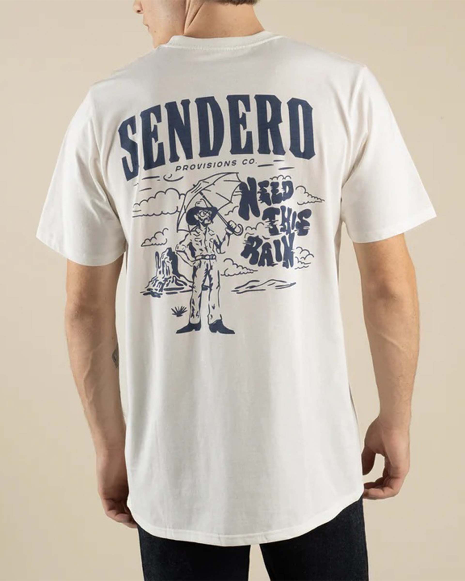 Sendero Provisions Co. Need This Rain S/S T-Shirt - Vintage White - $35.00 at Jack's Surfboards