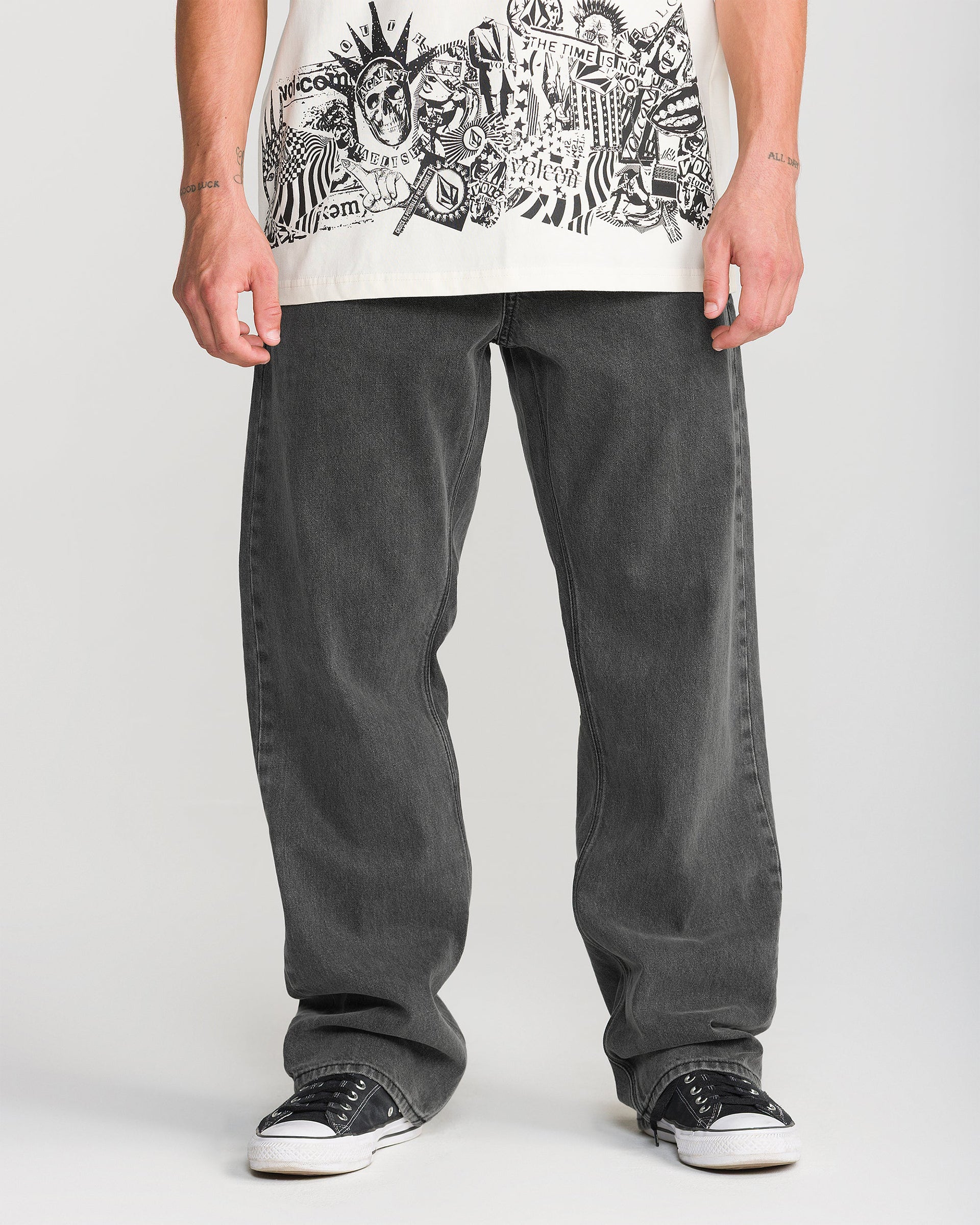 Volcom Pipe Dreams Denim Pants - Charcoal Black - $85.00 at Jack's Surfboards