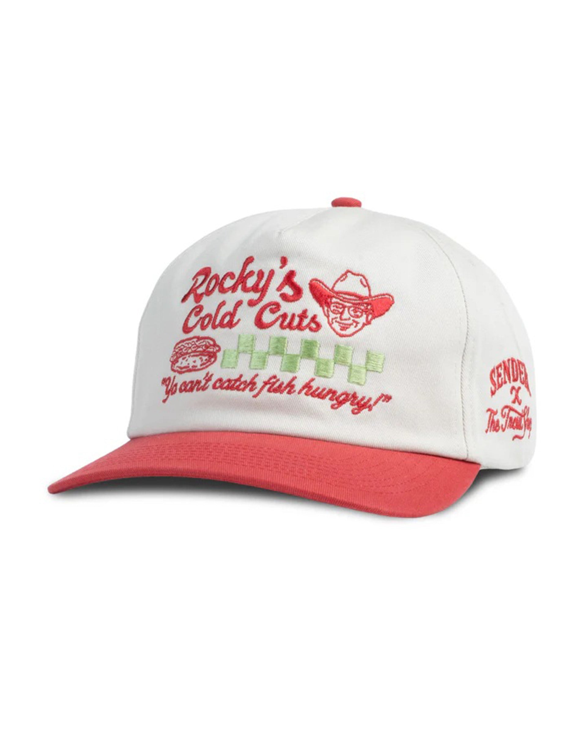 Rocky's Cold Cuts Hat - White/Red