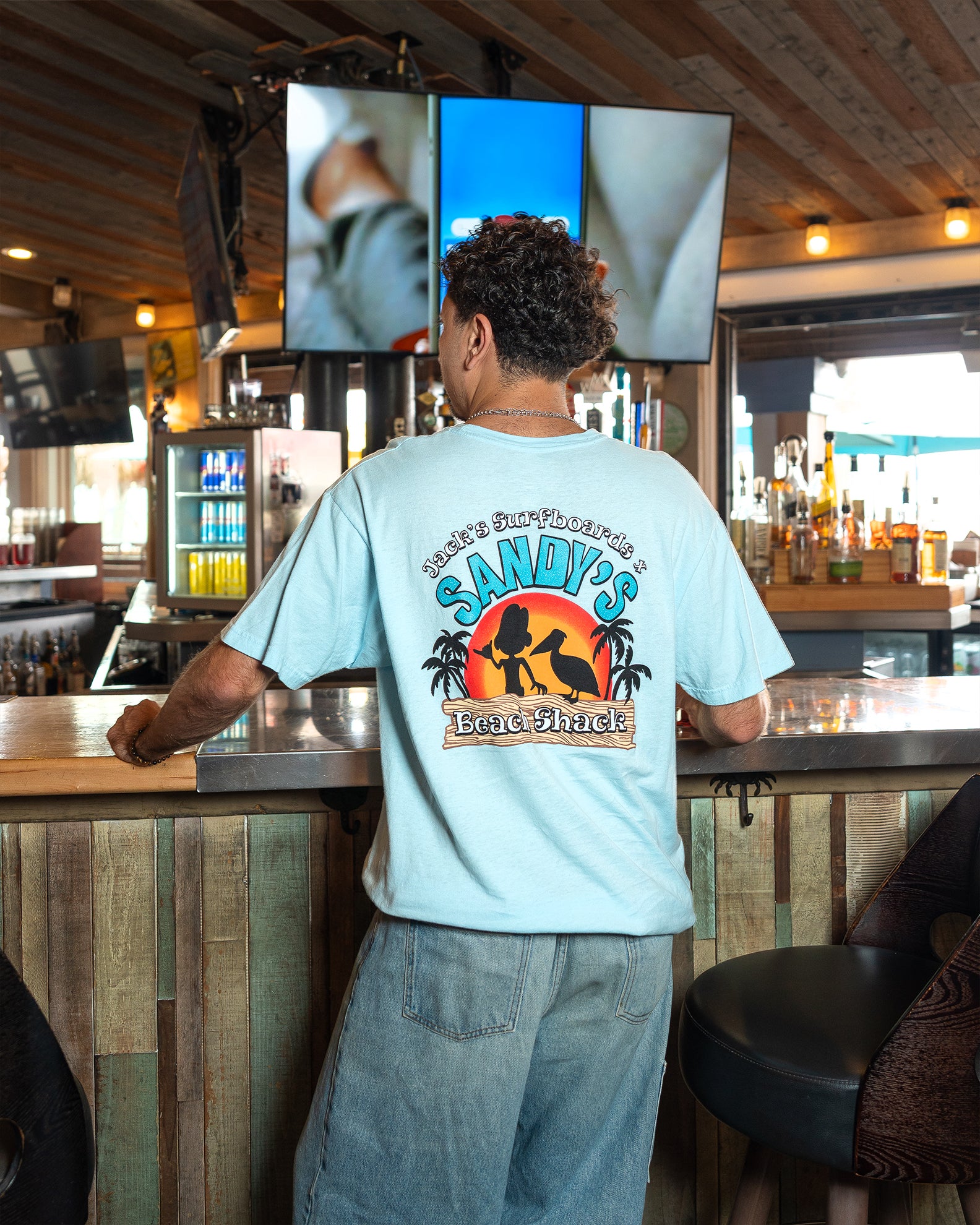 Jack's Surfboards Sandy's S/S Tee - Chambray - $29.99 at Jack's Surfboards