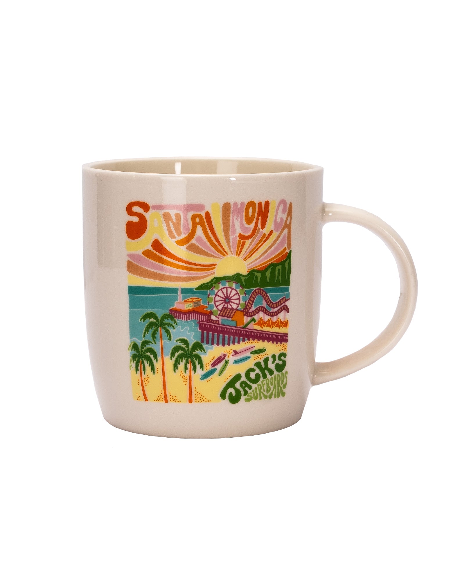 Jack's Surfboards SM Pier Mug - $8.00 at Jack's Surfboards