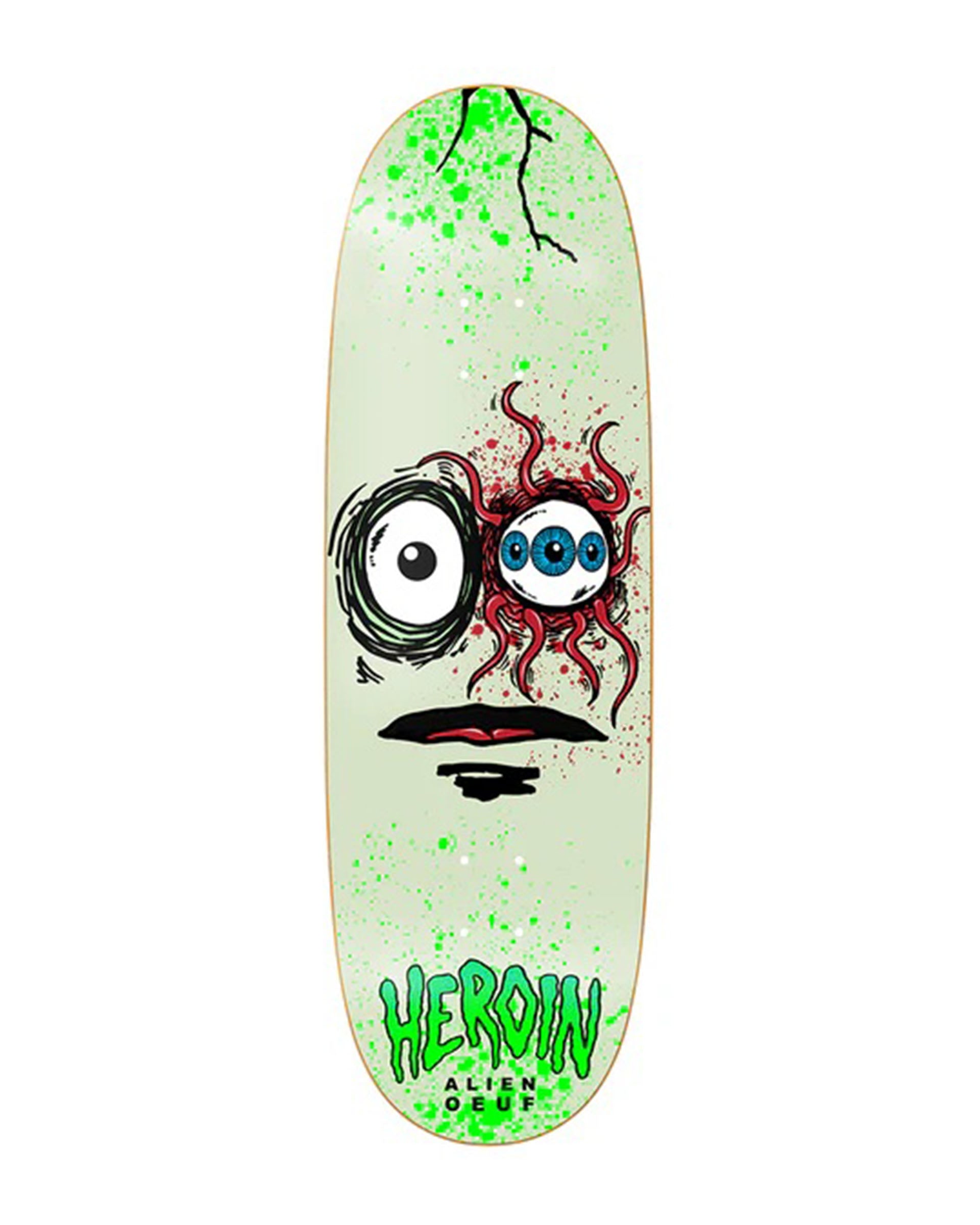 Heroin Skateboards Space Egg 3 Deck 10" - $89.00 at Jack's Surfboards