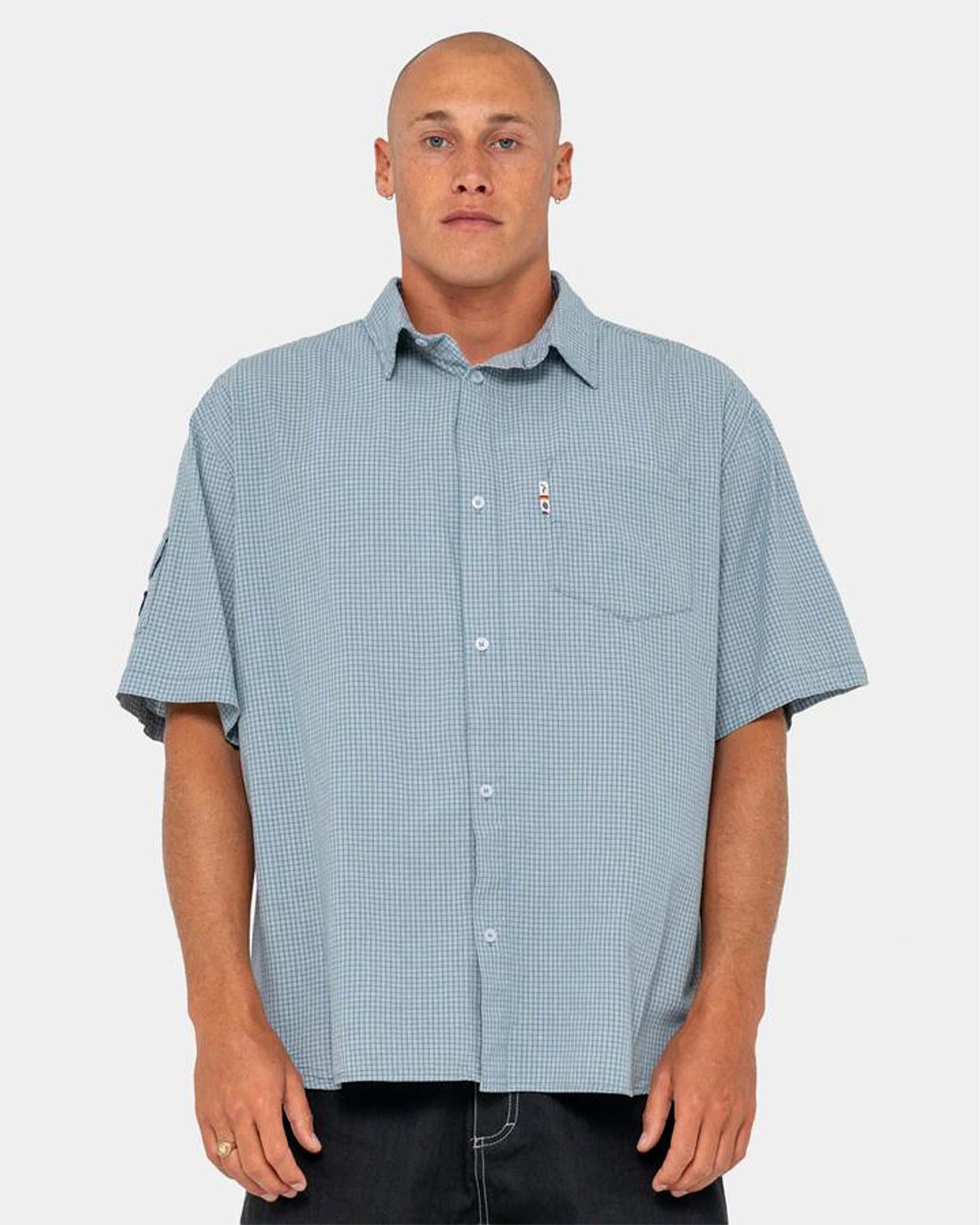 Stasha Pocket S/S Shirt - China Blue