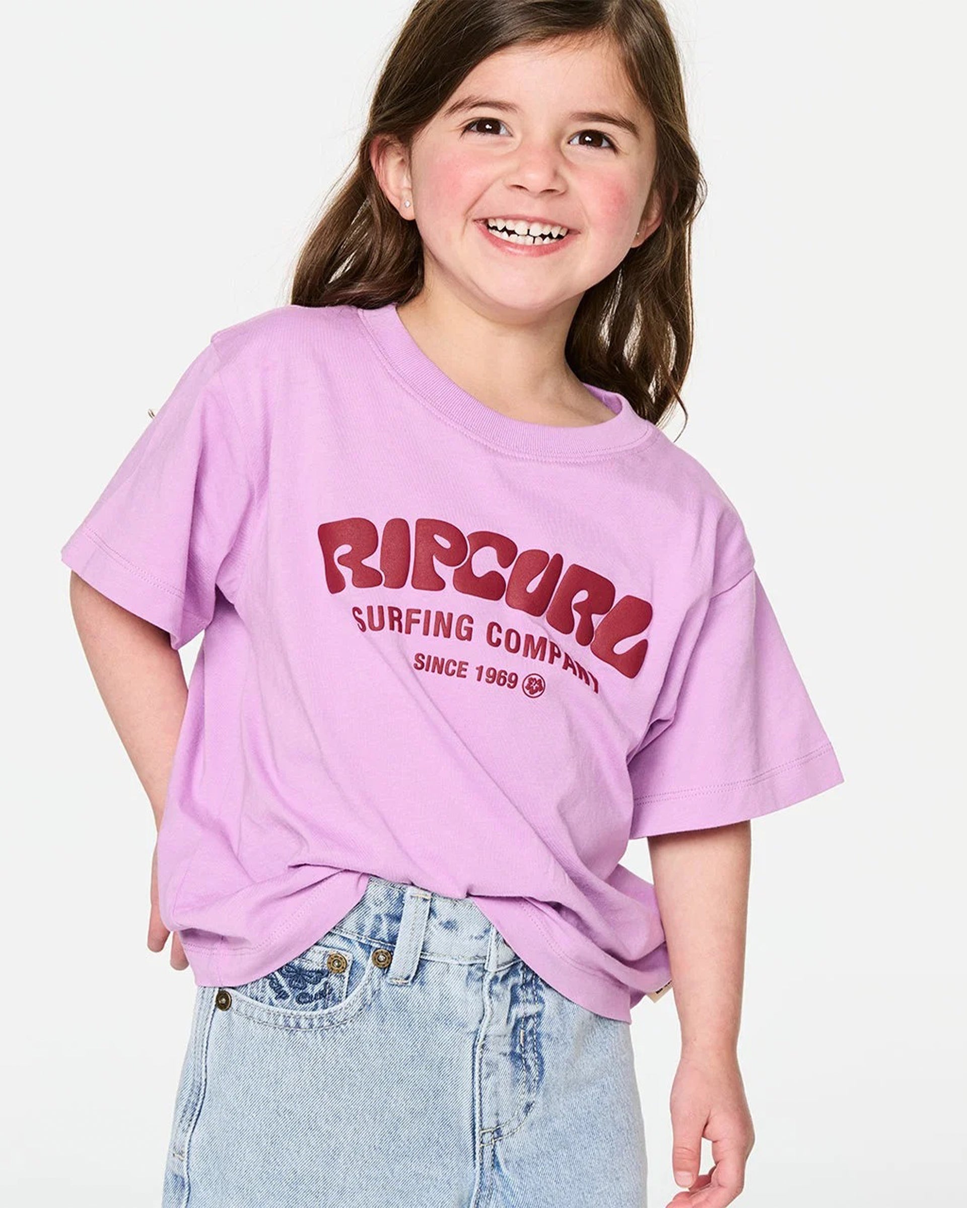Rip Curl Girl's (1-8) Surf Puff Standard Tee - $17.95 at Jack's Surfboards