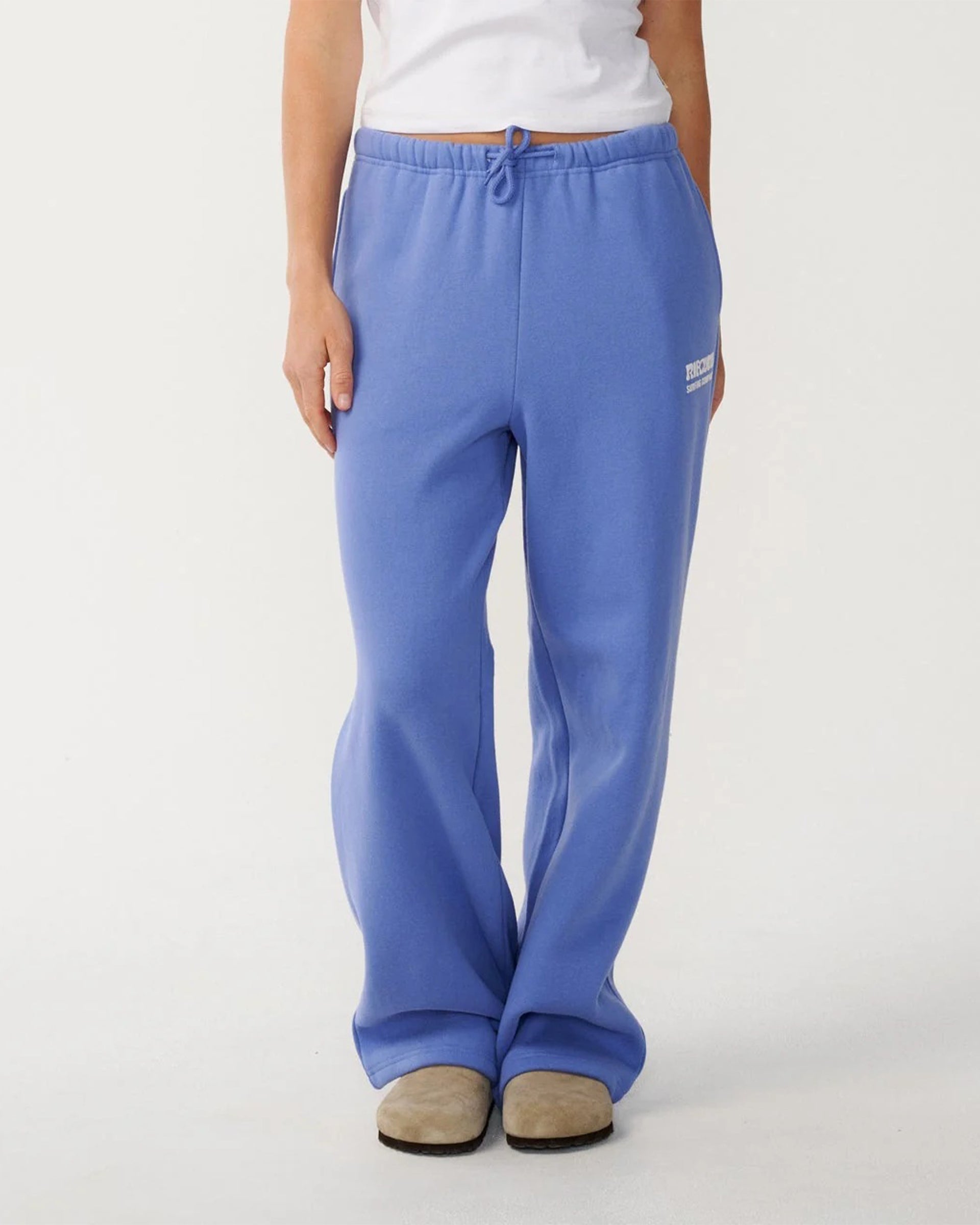 Rip Curl Women's Surf Puff Wide Leg Track Pant - Mid Blue - $59.95 at Jack's Surfboards