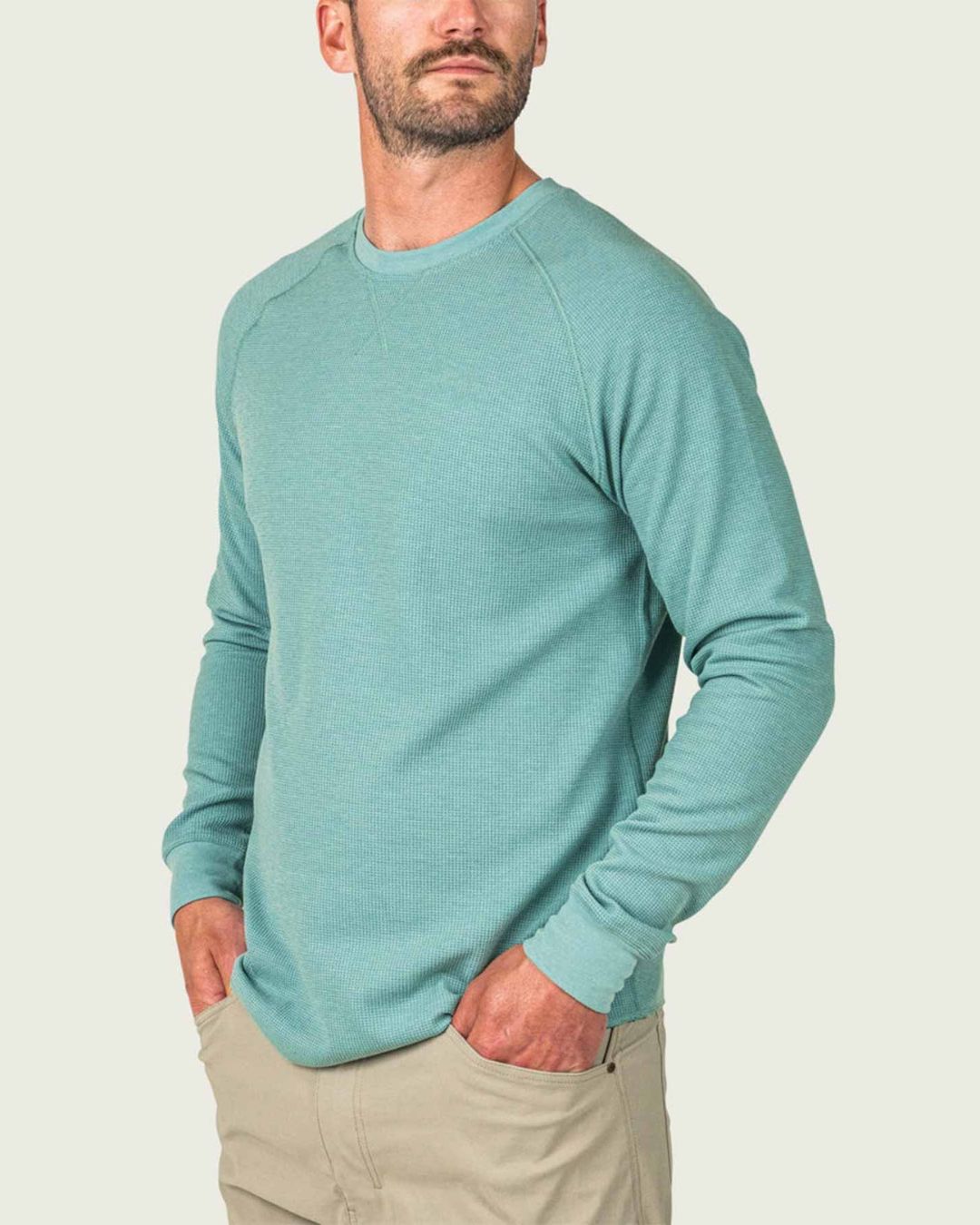 Surfside L/S Waffle Shirt - Trellis Heather