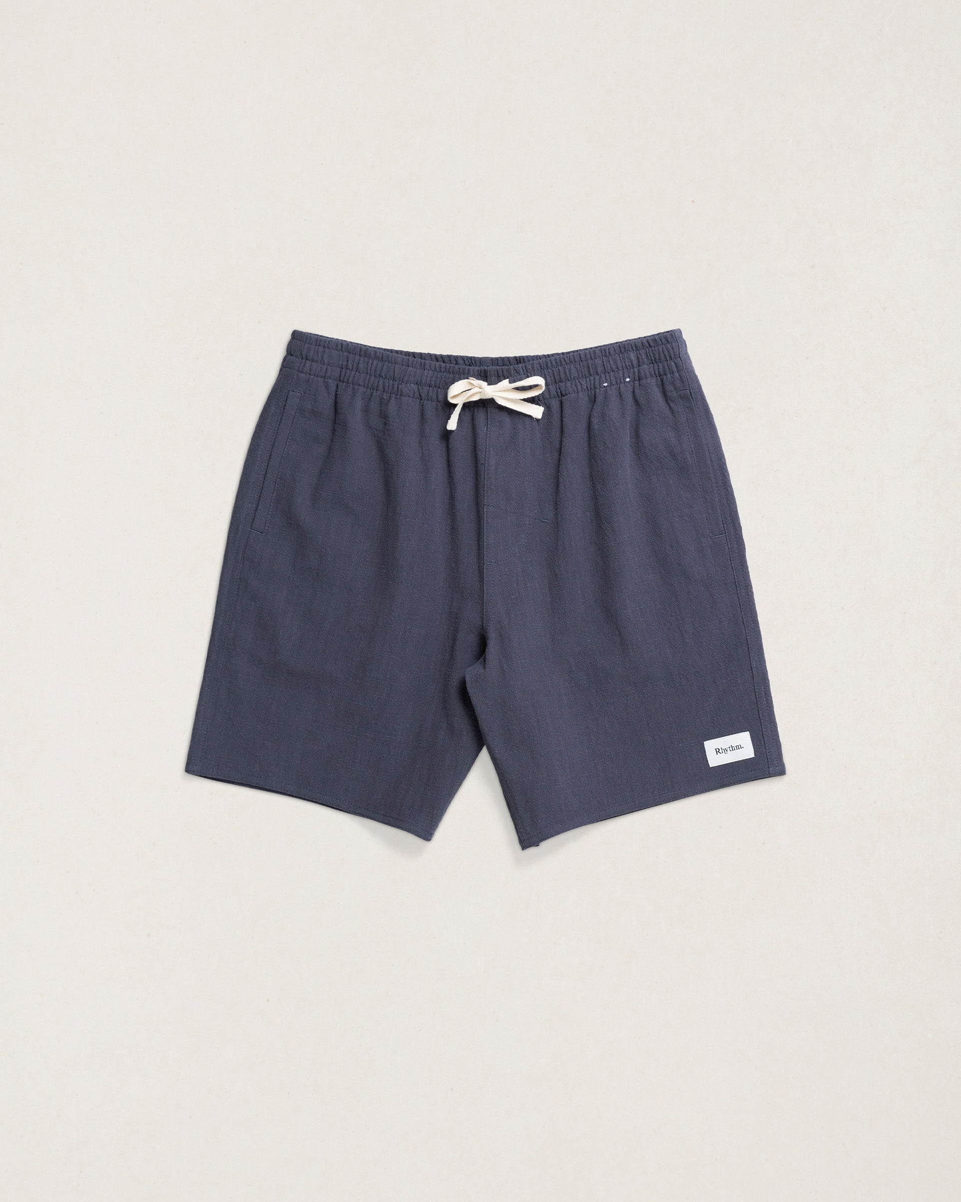 Textured Linen Jam - Navy