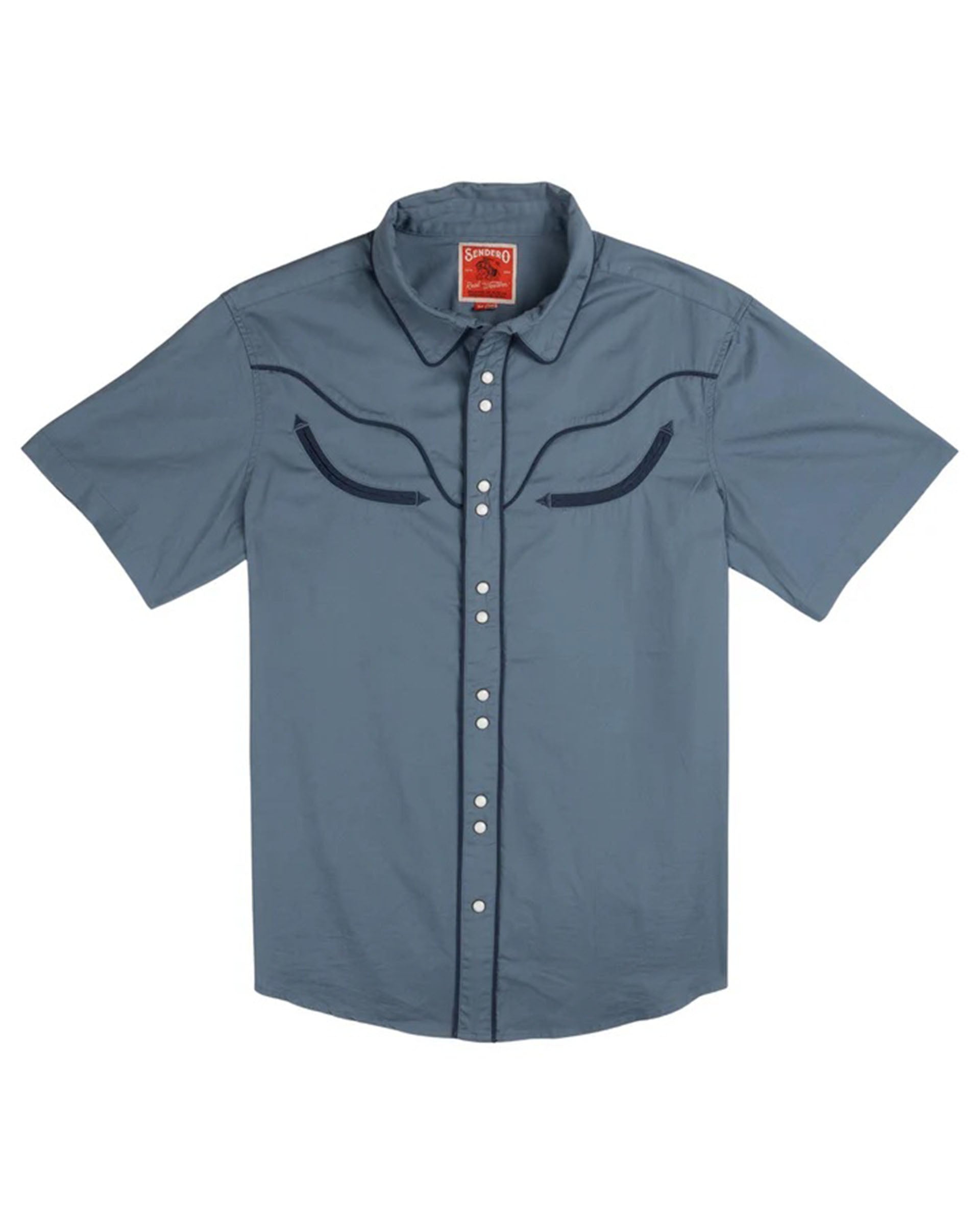 The Prescott Western Shirt - Faded Navy