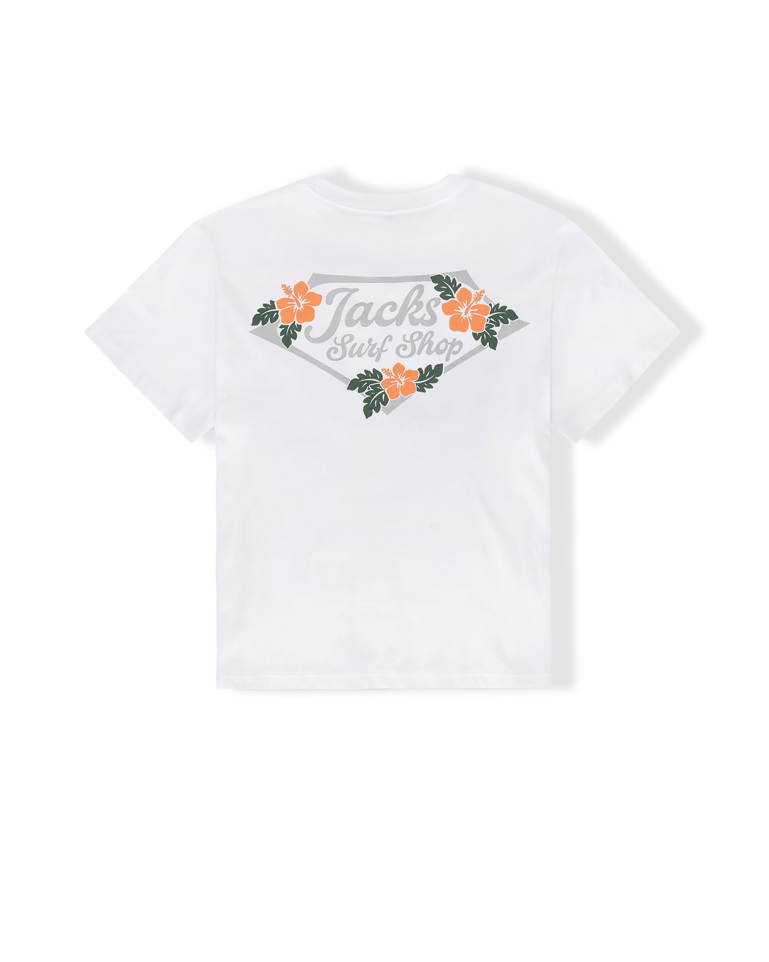 Tropic Lam S/S Tee - White
