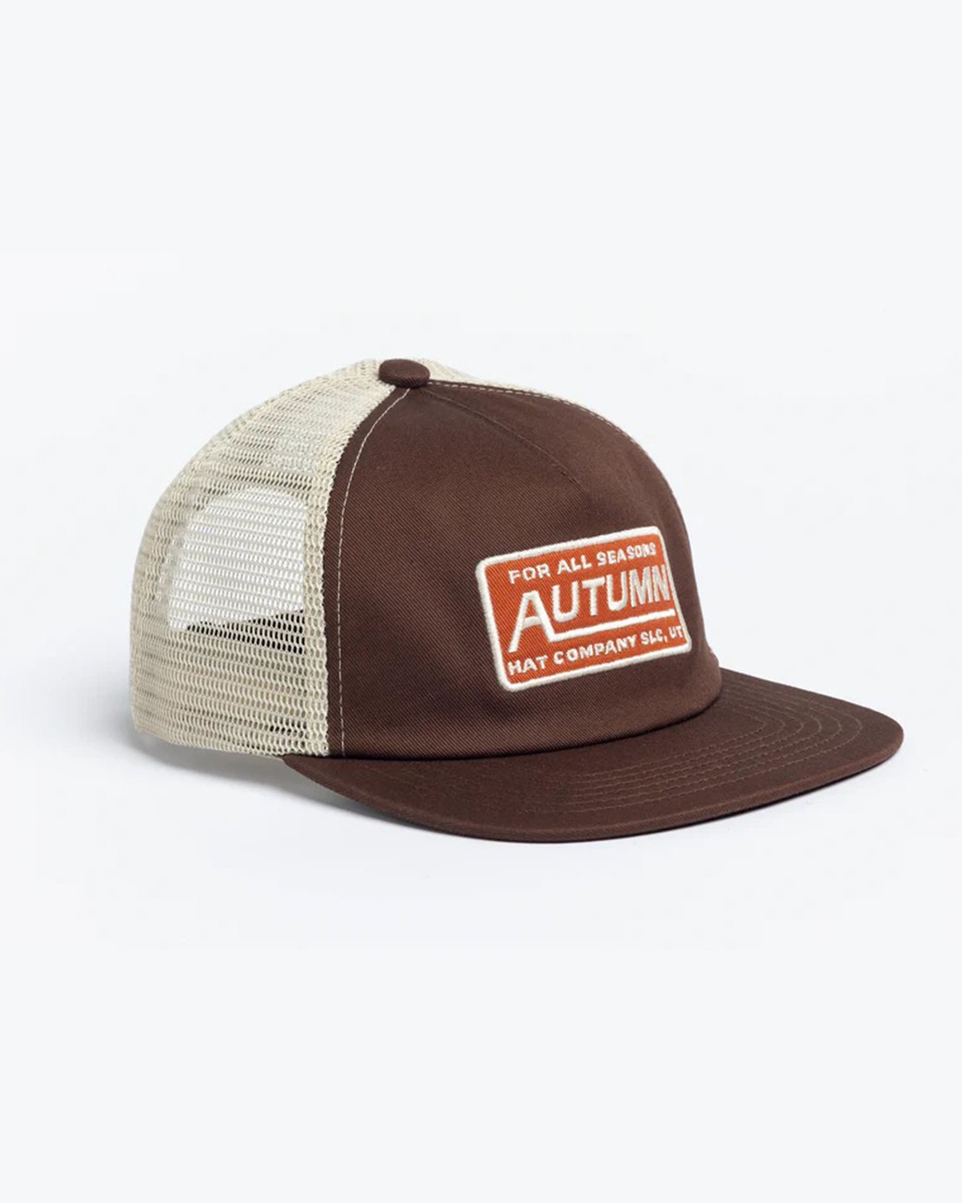 Autumn Trucker Strapback Hat - Brown - $30.00 at Jack's Surfboards