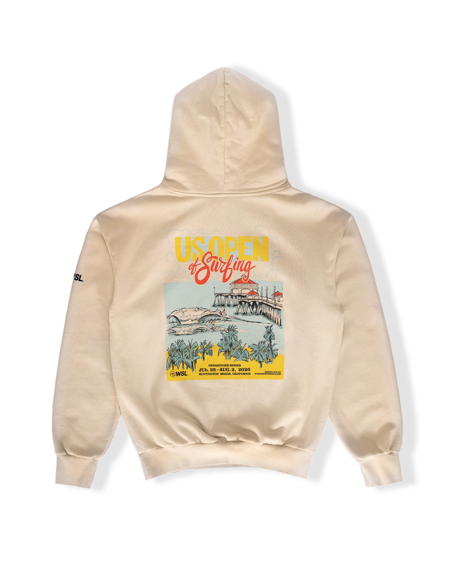 US Open US Open 2026 Poster P/O Hoodie - Bone - $39.00 at Jack's Surfboards