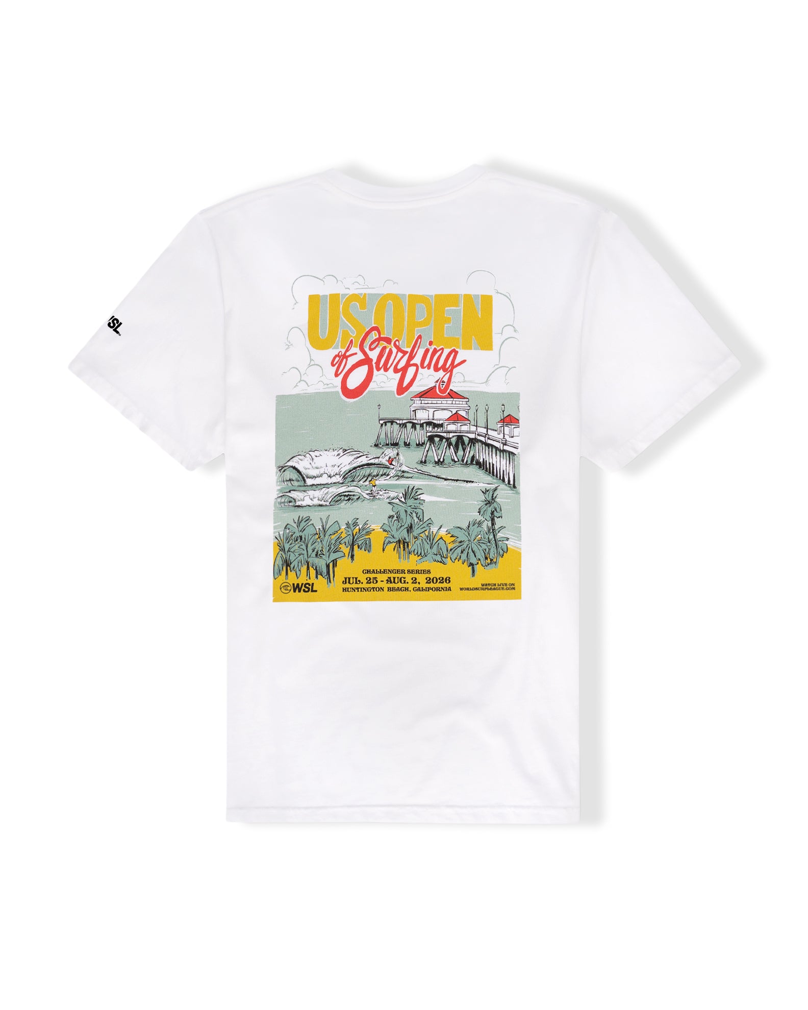 US Open US Open 2026 Poster S/S T-Shirt - White - $21.00 at Jack's Surfboards