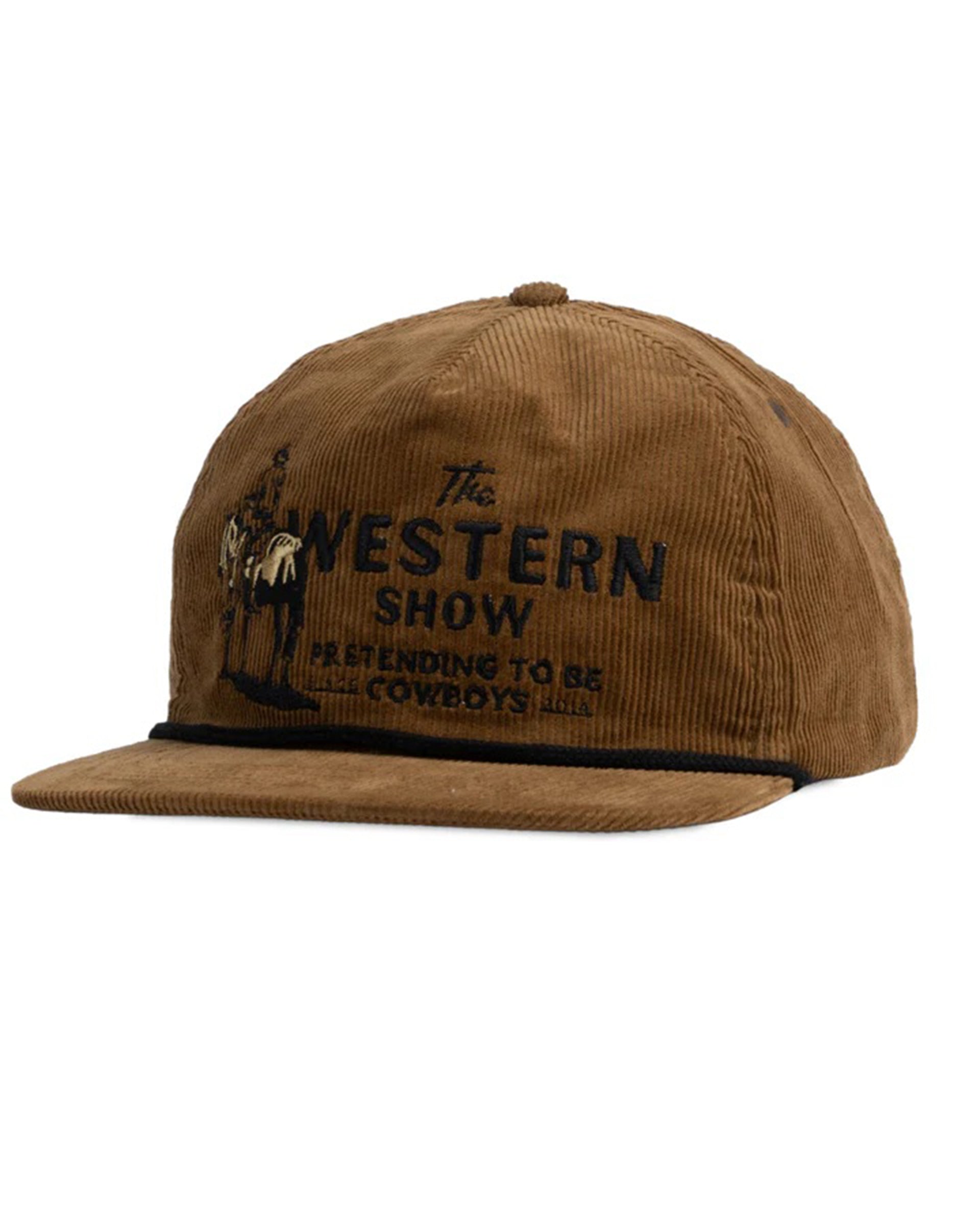 Western Show Hat - Brown Corduroy