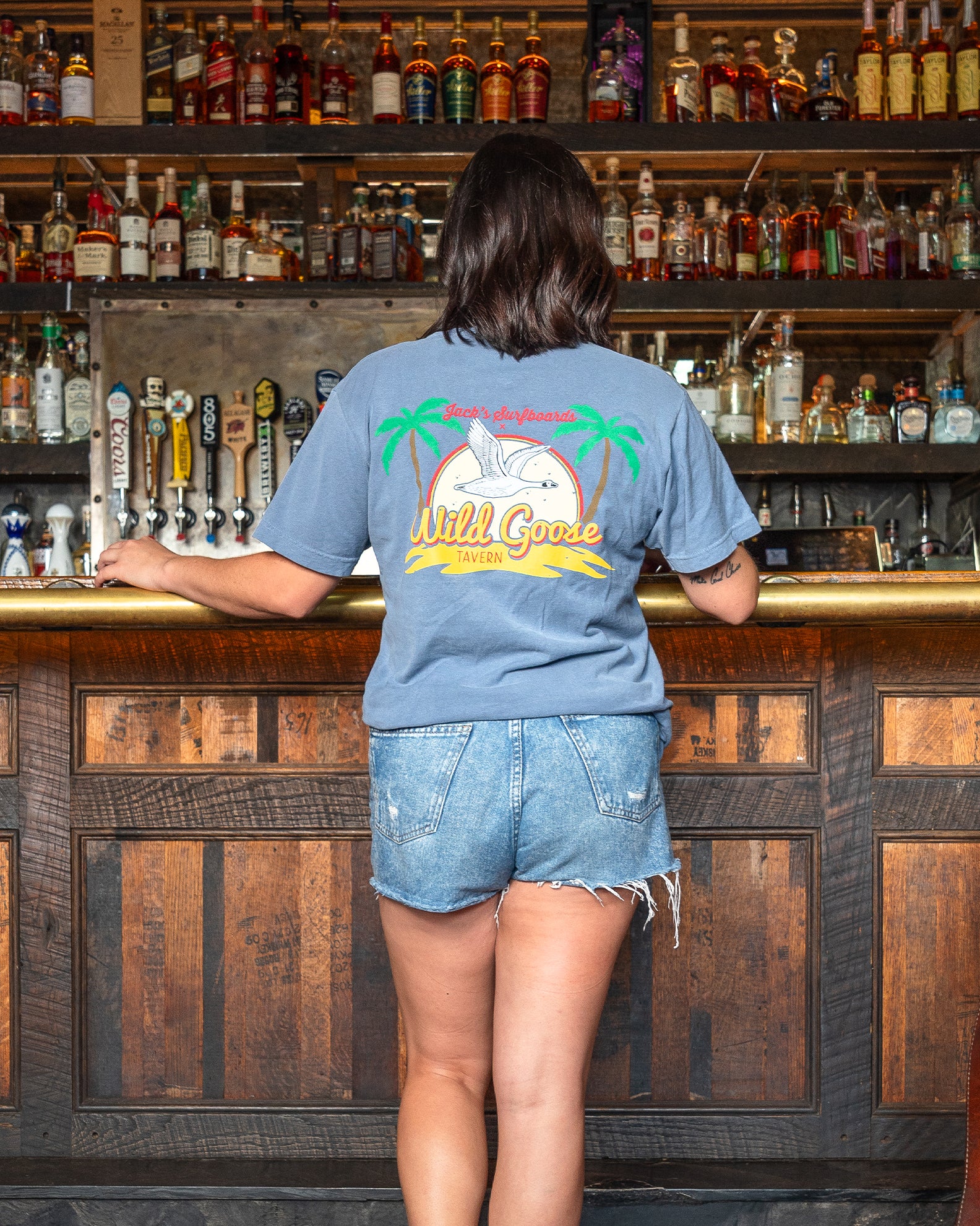 Jack's Surfboards Wild Goose S/S Tee - Blue Jean - $29.99 at Jack's Surfboards