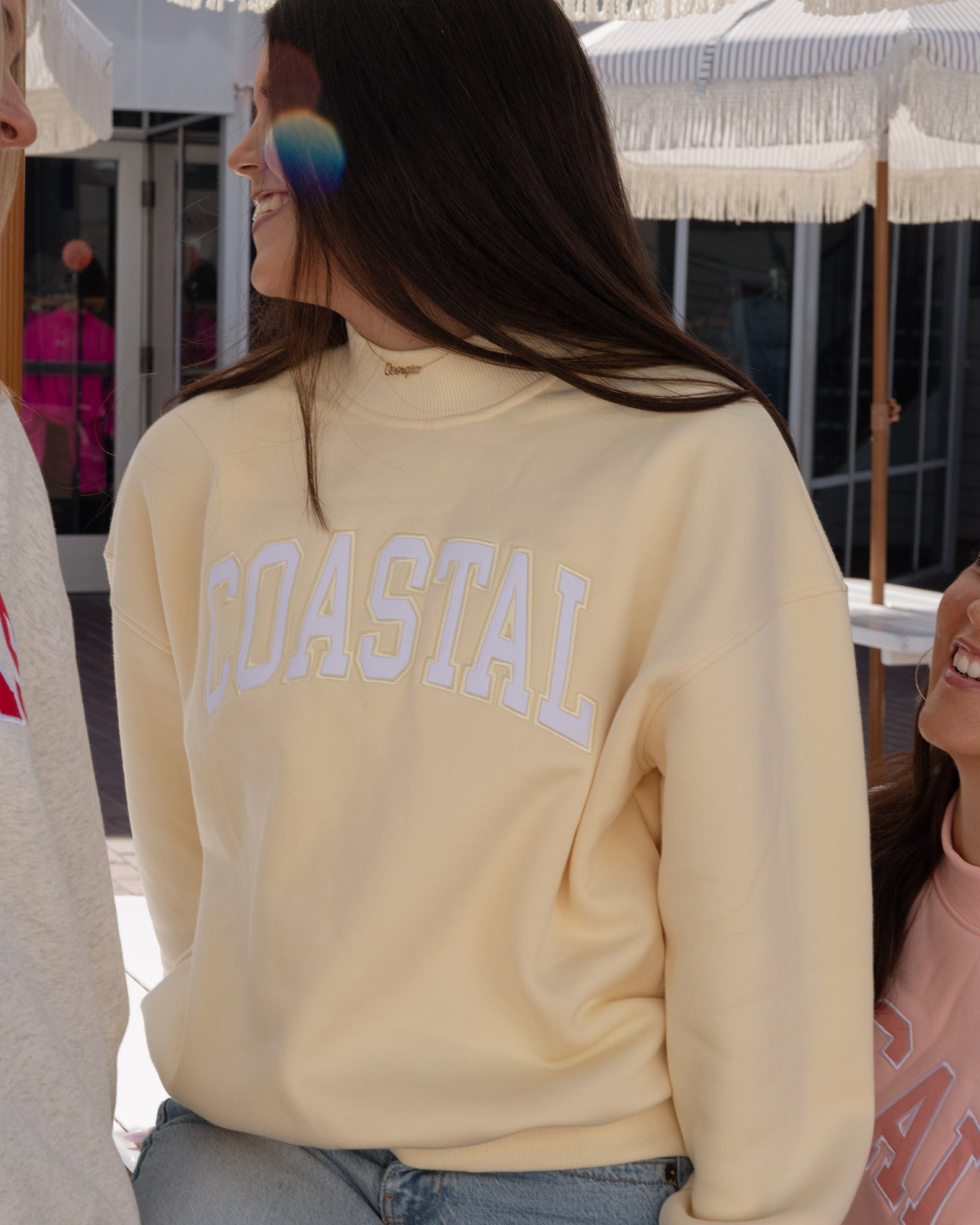 Jack's Surfboards Women's Coastal Mock Neck Sweatshirt - Butter - $49.99 at Jack's Surfboards