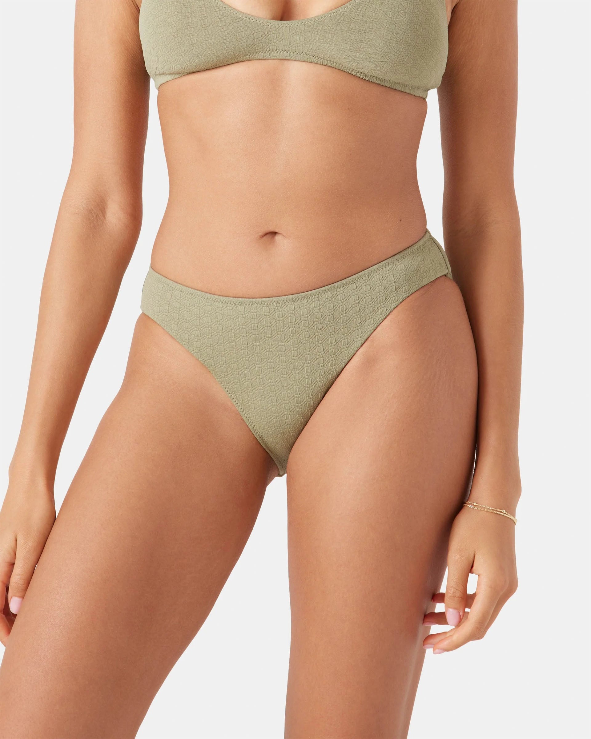 Roxy Women's Haleiwa Hipster Full Bikini Bottom - Oil Green - $48.00 at Jack's Surfboards