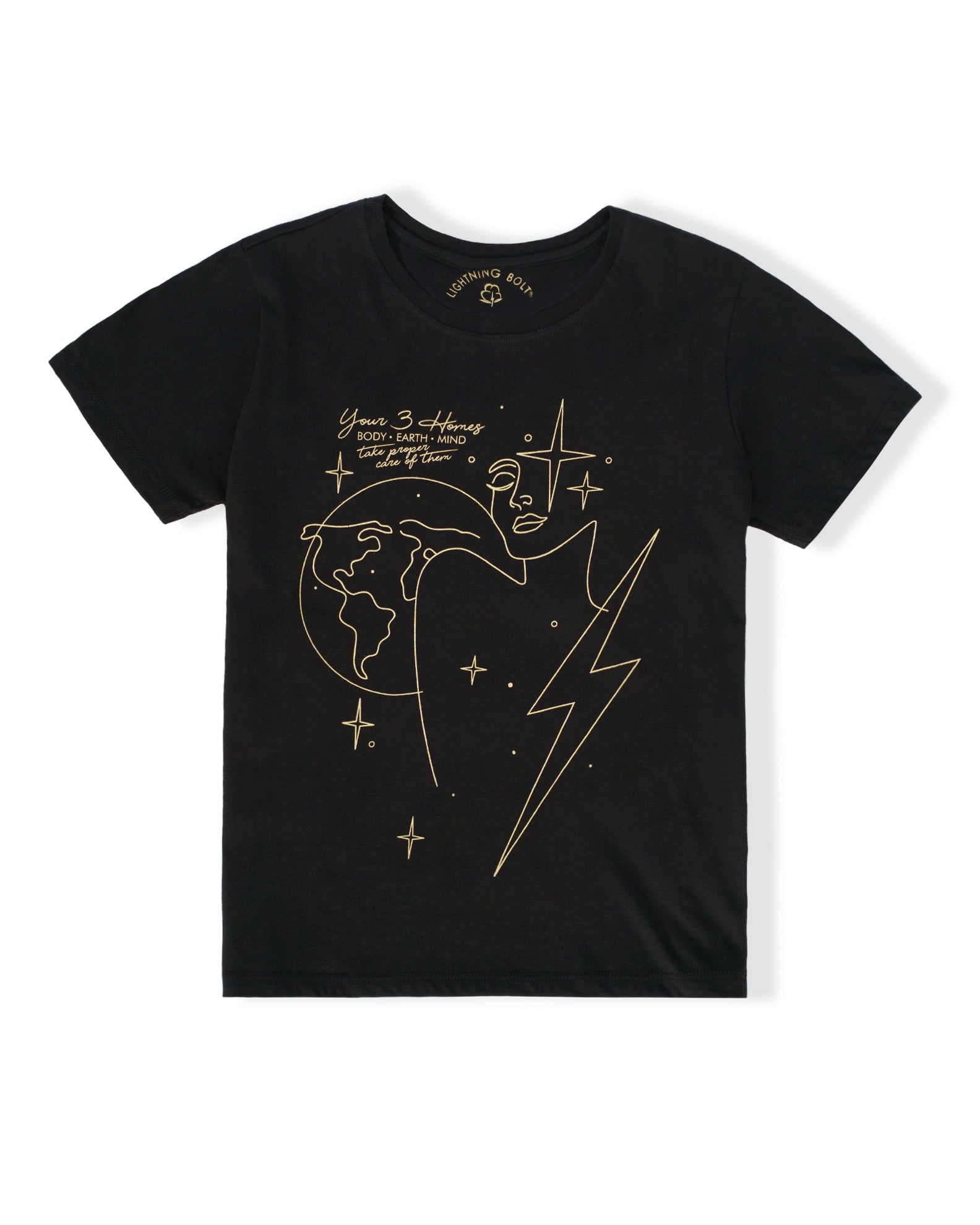 Lightning Bolt Women's Lightning Bolt Home S/S T-Shirt - Dark Grey - $17.50 at Jack's Surfboards