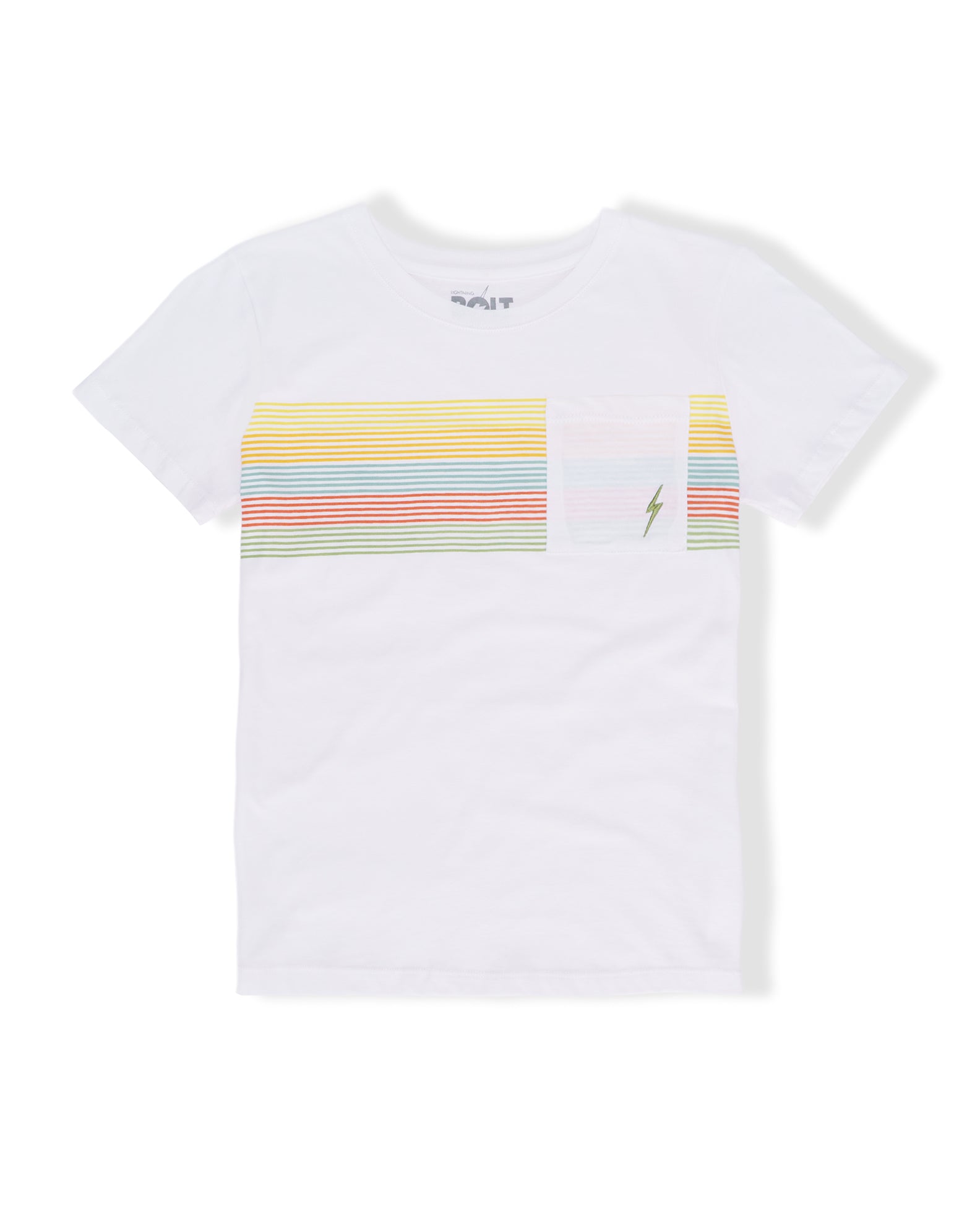 Lightning Bolt Women's Lightning Bolt Multi Line S/S T-Shirt - Ecru - $17.50 at Jack's Surfboards