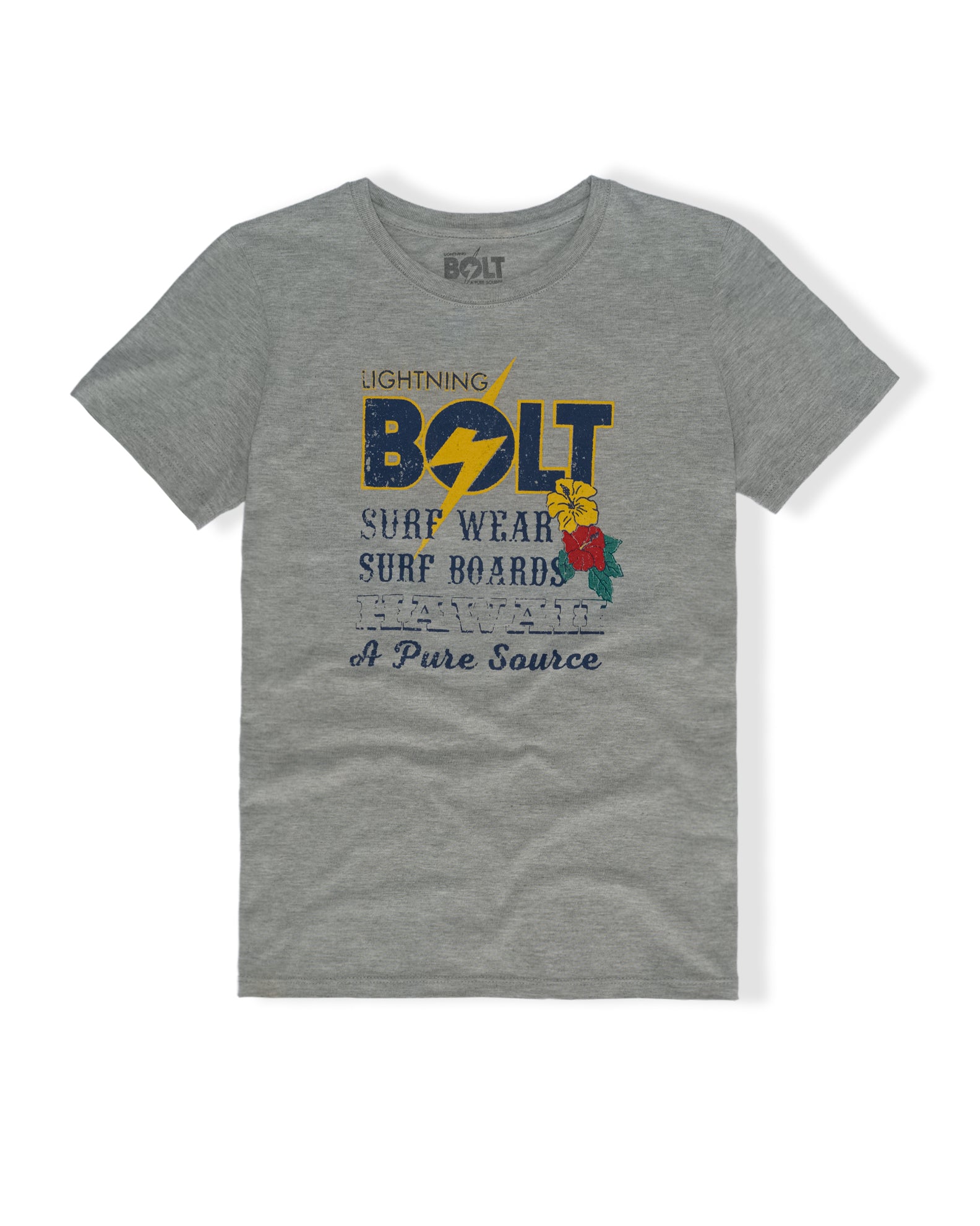 Lightning Bolt Women's Lightning Bolt Flower S/S T-Shirt - Heather Grey - $17.50 at Jack's Surfboards