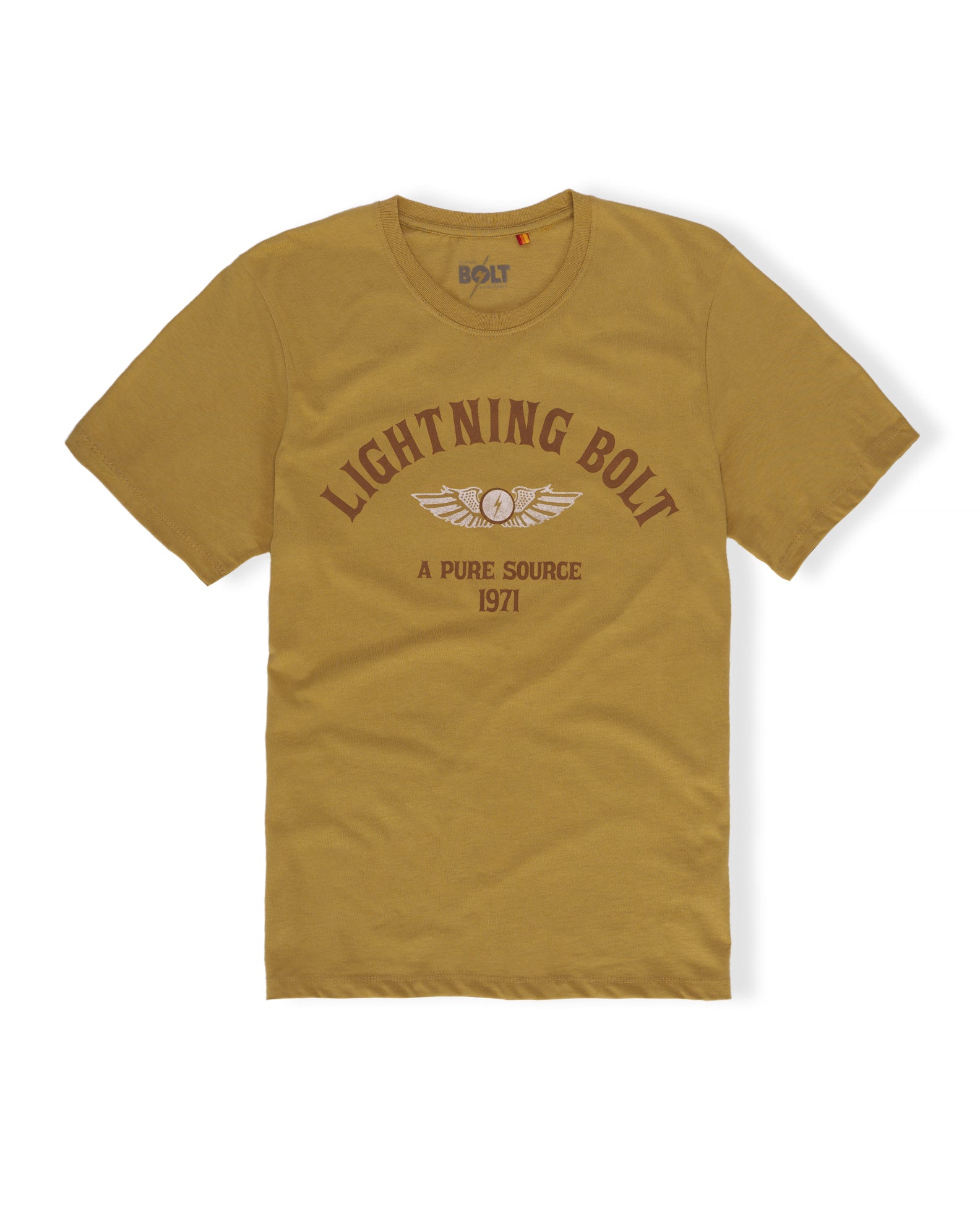 Lightning Bolt Women's Lightning Bolt Wings S/S T-Shirt - Mustard - $17.50 at Jack's Surfboards