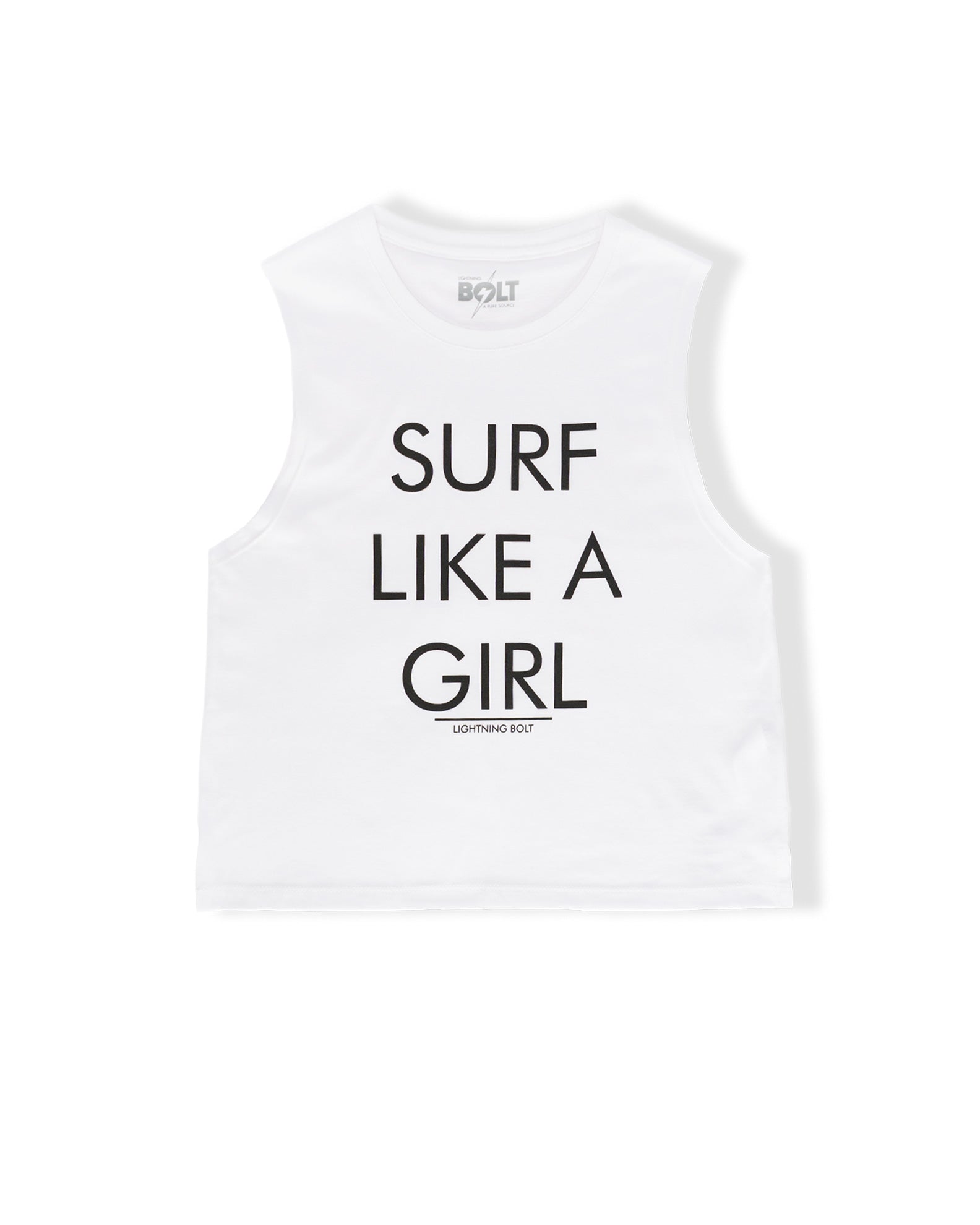 Lightning Bolt Women's Lightning Bolt Surf Like A Girl Tank Top - White - $15.00 at Jack's Surfboards