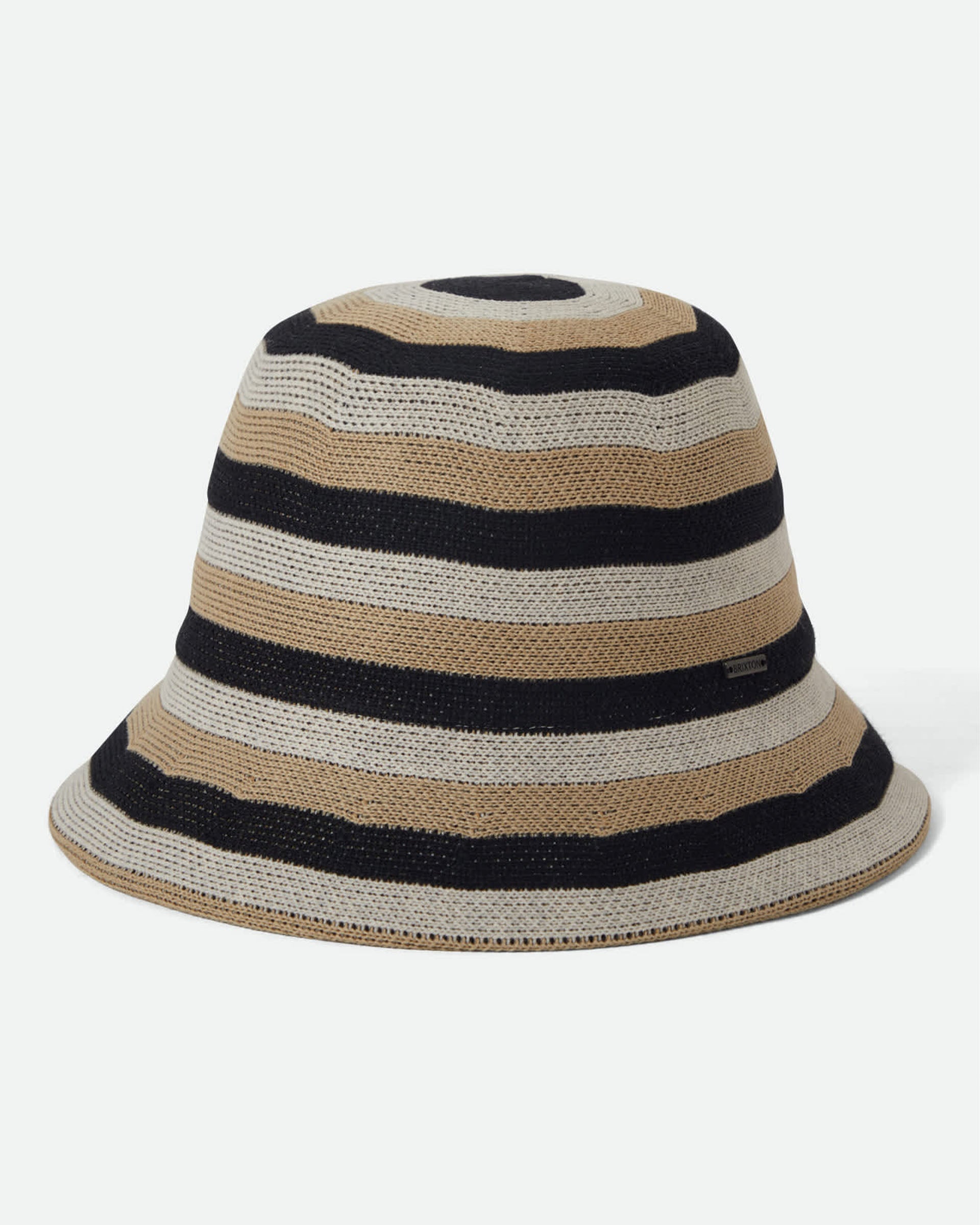Brixton Women's Lisboa Knit Packable Bucket Hat - Black/Sand/Whitecap - $49.00 at Jack's Surfboards