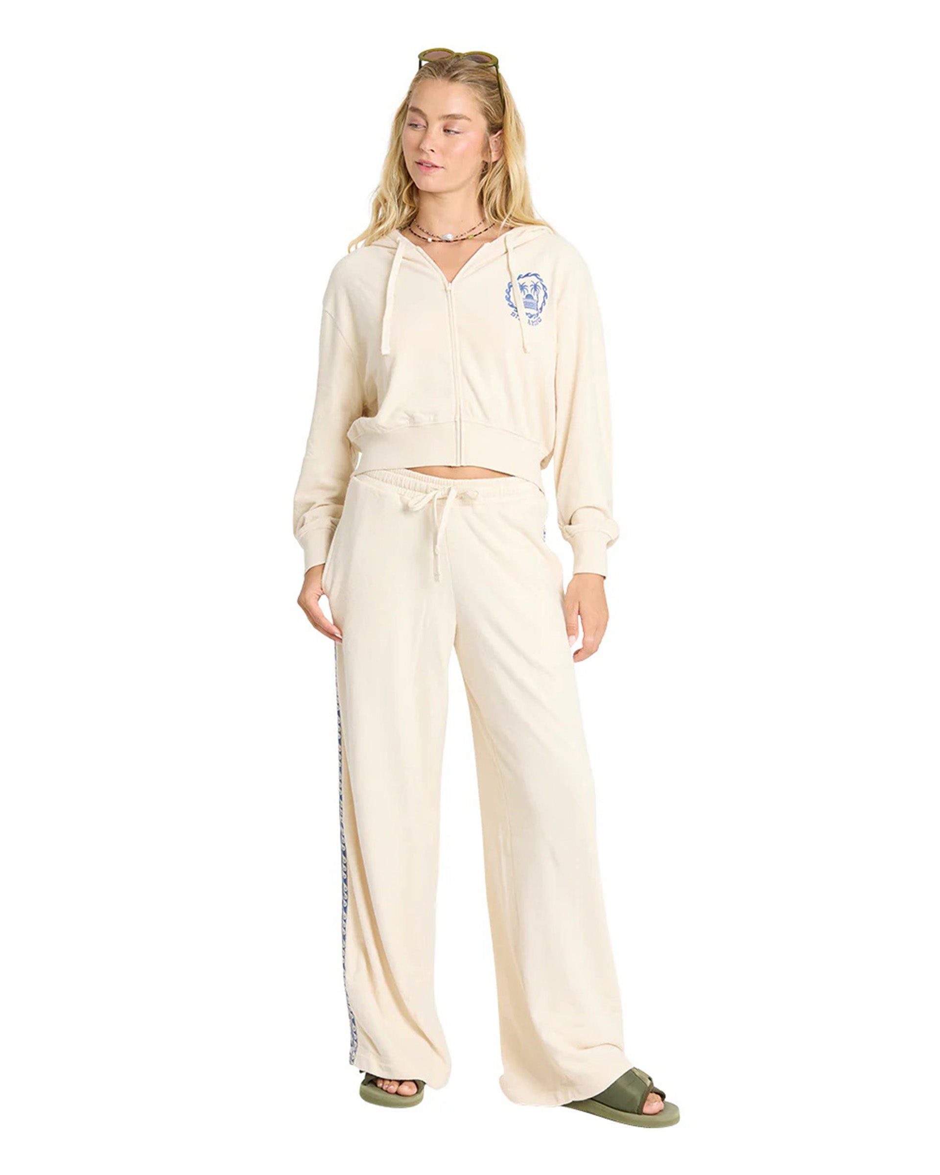 Billabong Women's Palm 73 Fleece Pants - White Cap - $65.95 at Jack's Surfboards