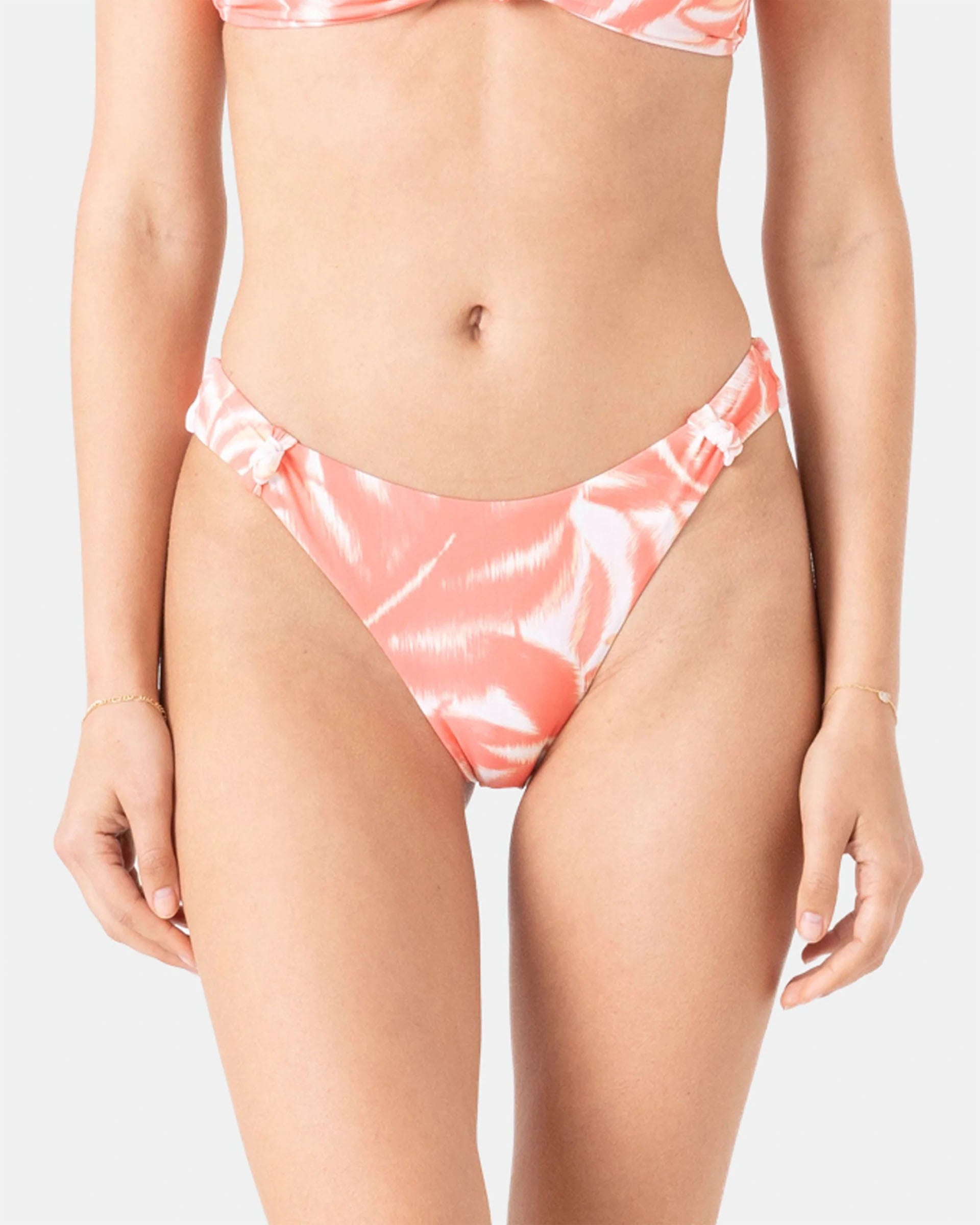 Roxy Women's Palm Haze Knotted Scoop Cheeky Bikini Bottom - Coralmul - $40.00 at Jack's Surfboards