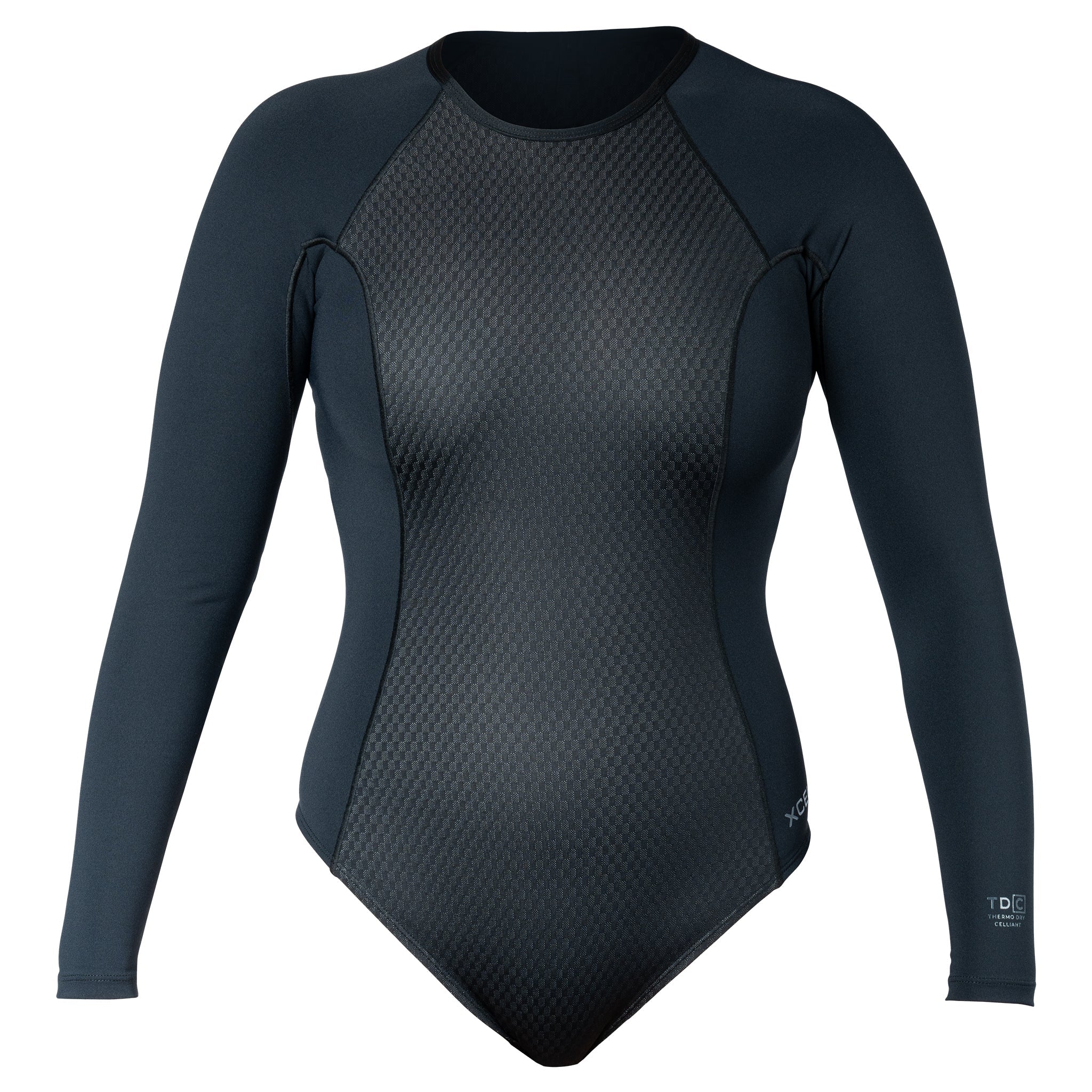 Women's Premium Stretch Celliant Jaquard High-Cut Long Sleeve Springsuit UV