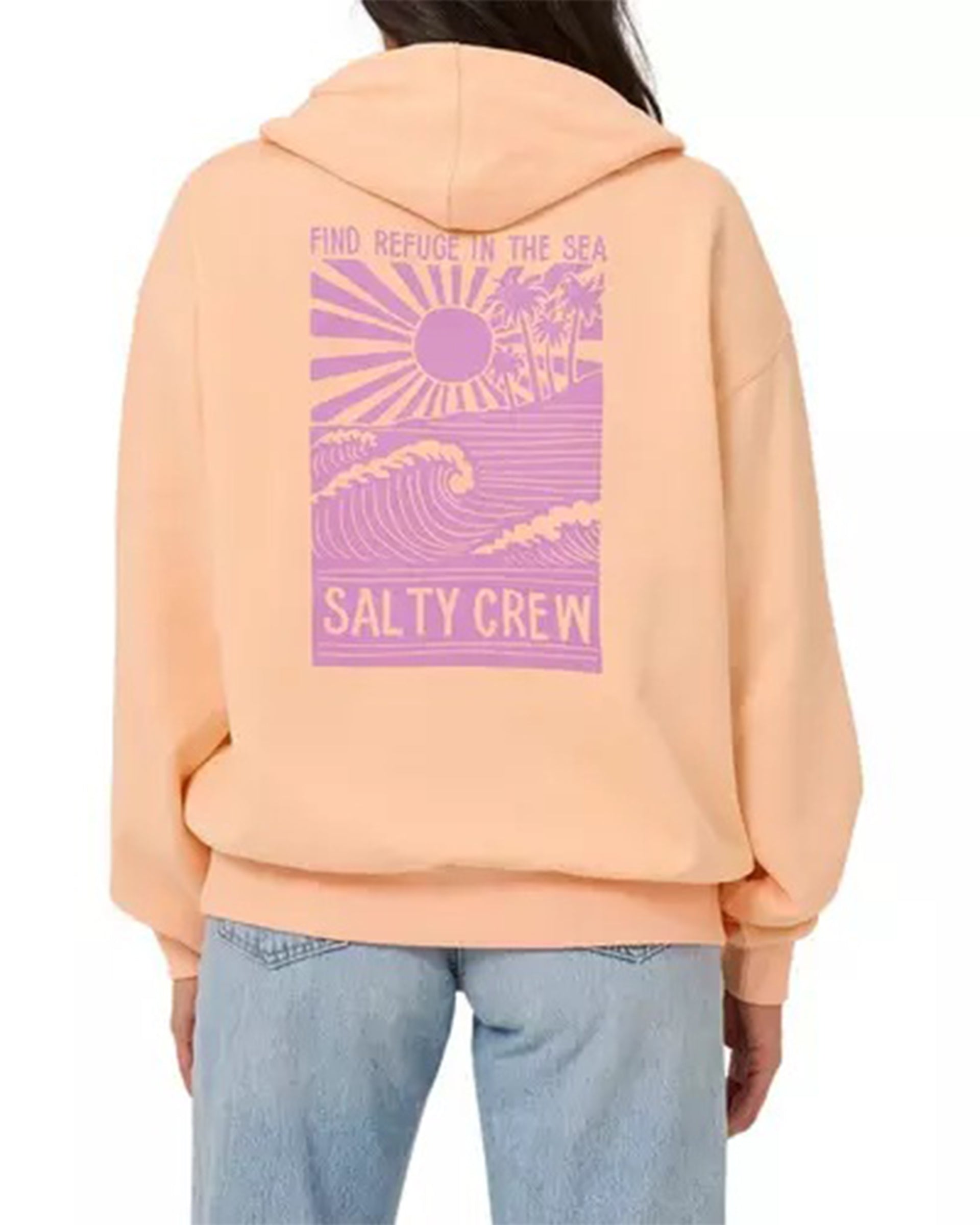 Women's Rise And Smile Hoodie - Apricot
