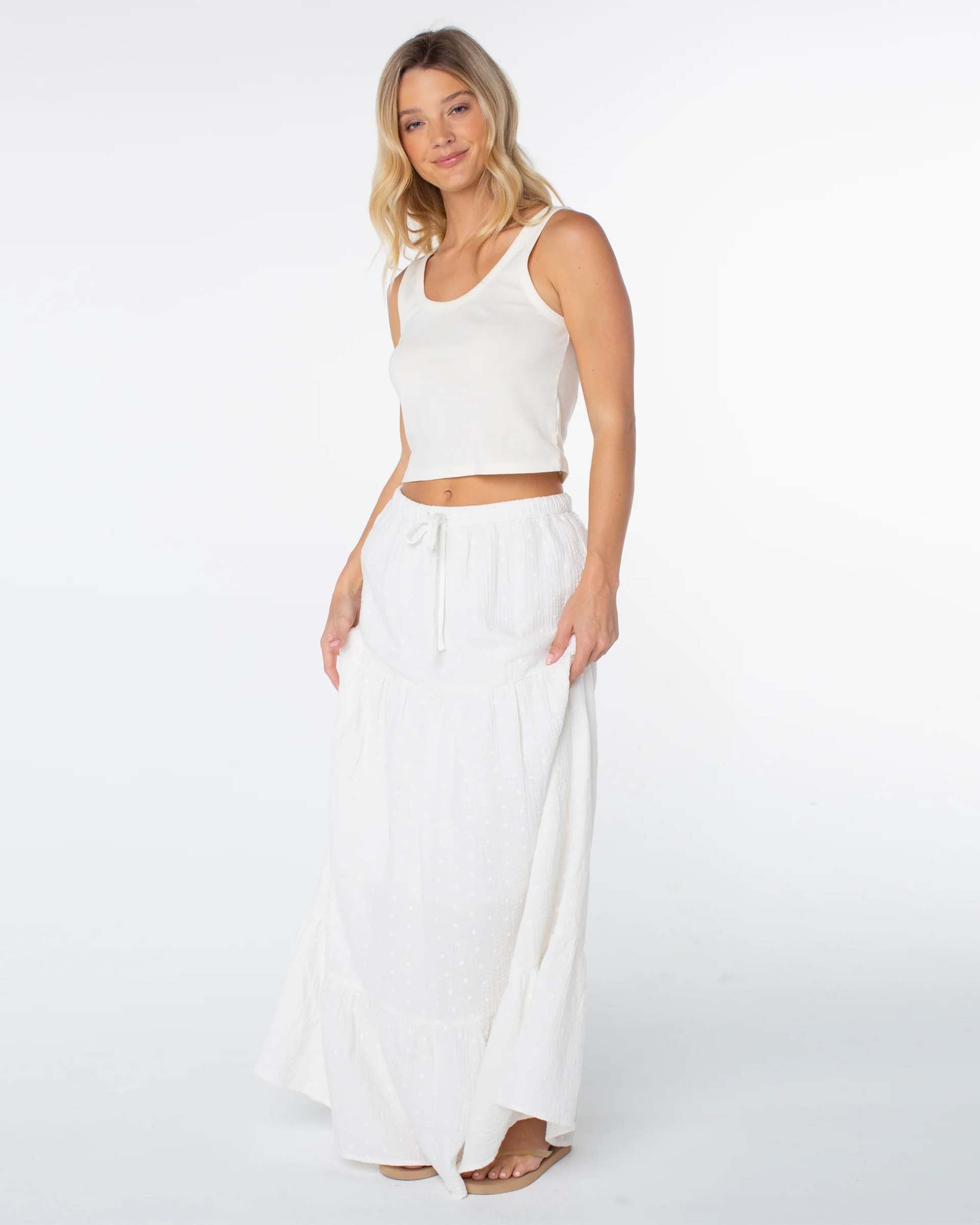 Women's Side Street Skirt - Cloud Dancer Solid