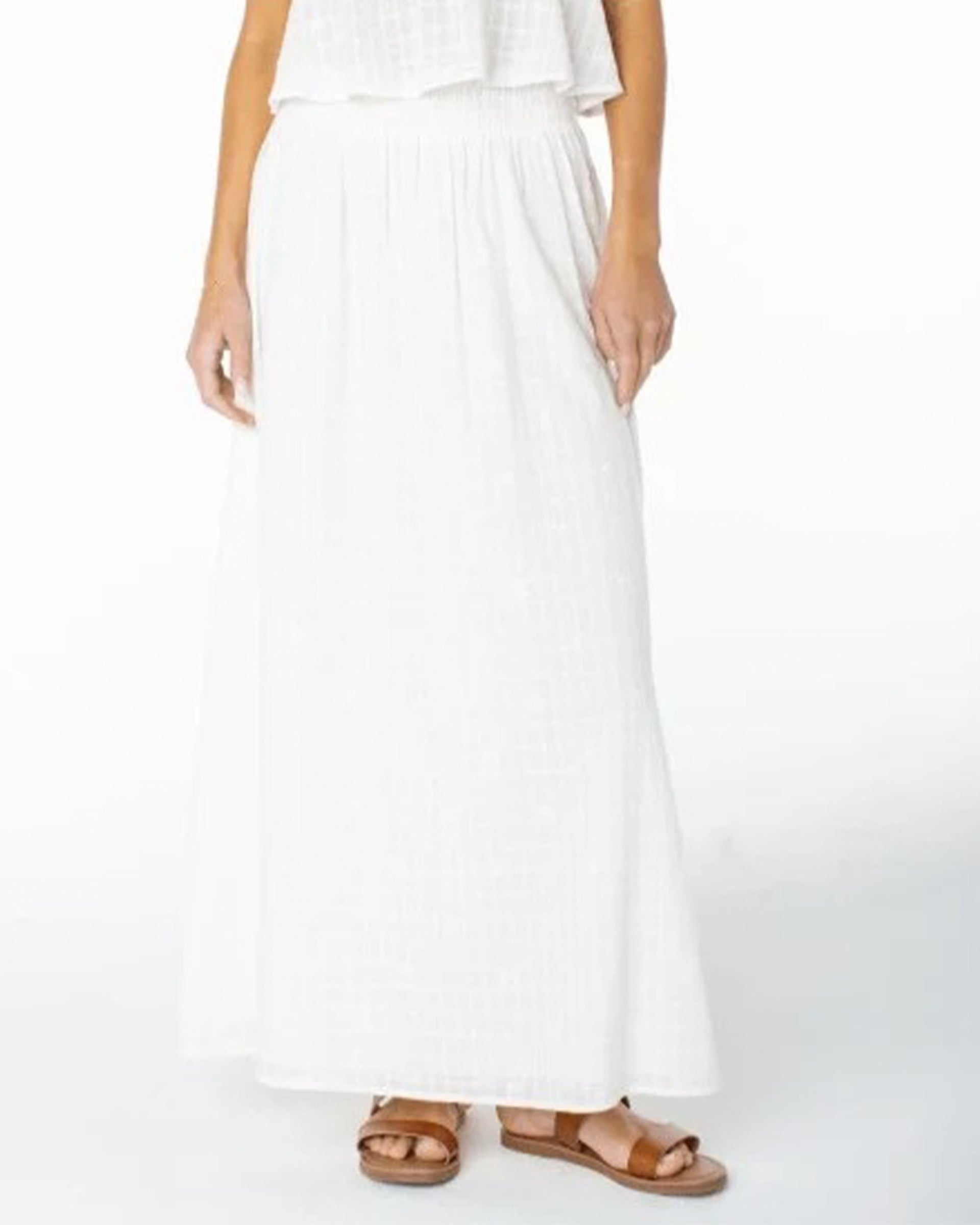 Women's Sophie Maxi Skirt - Coconut Milk Solid