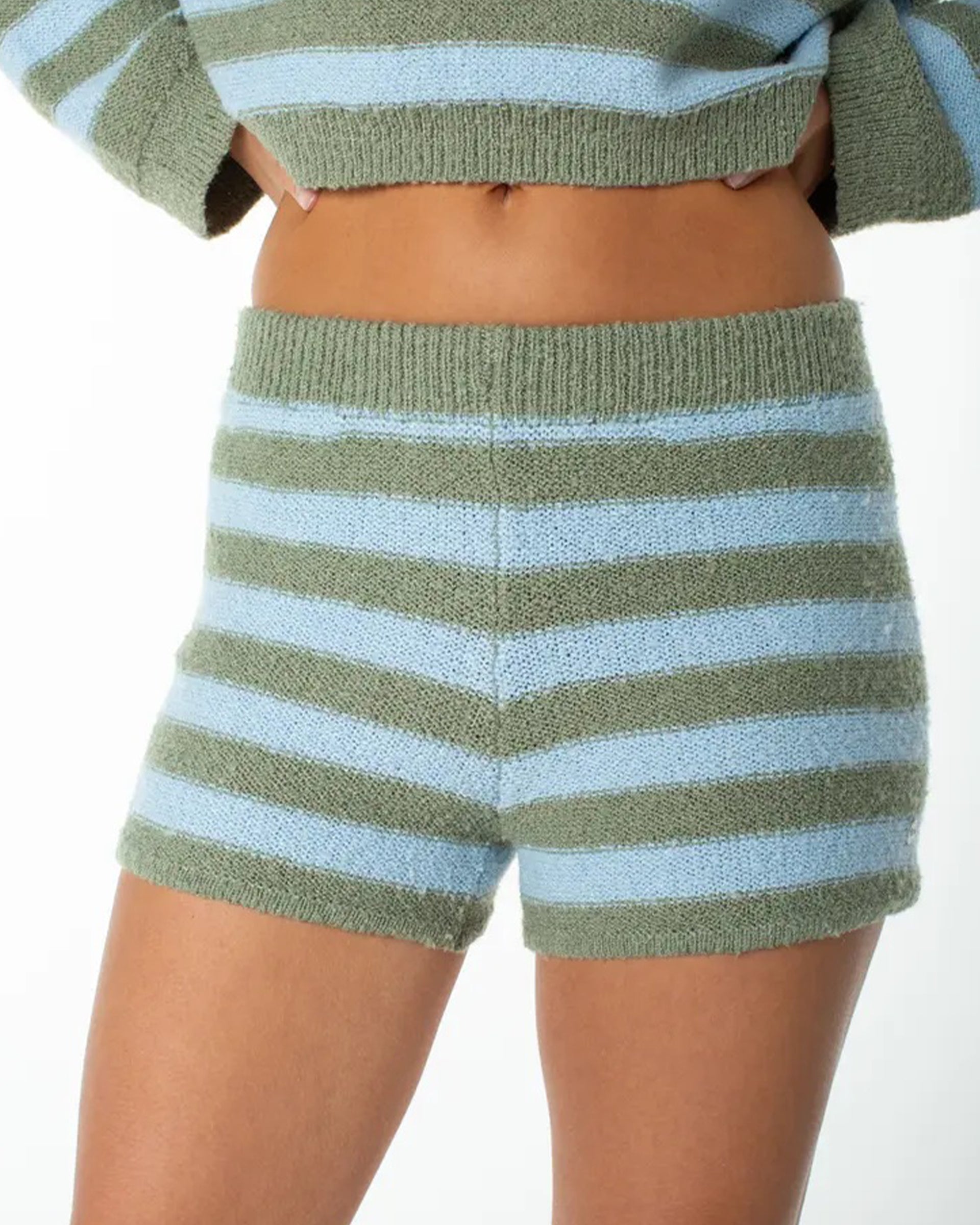 Roxy Women's Summer Sky Striped Short - Oil Green - $54.00 at Jack's Surfboards