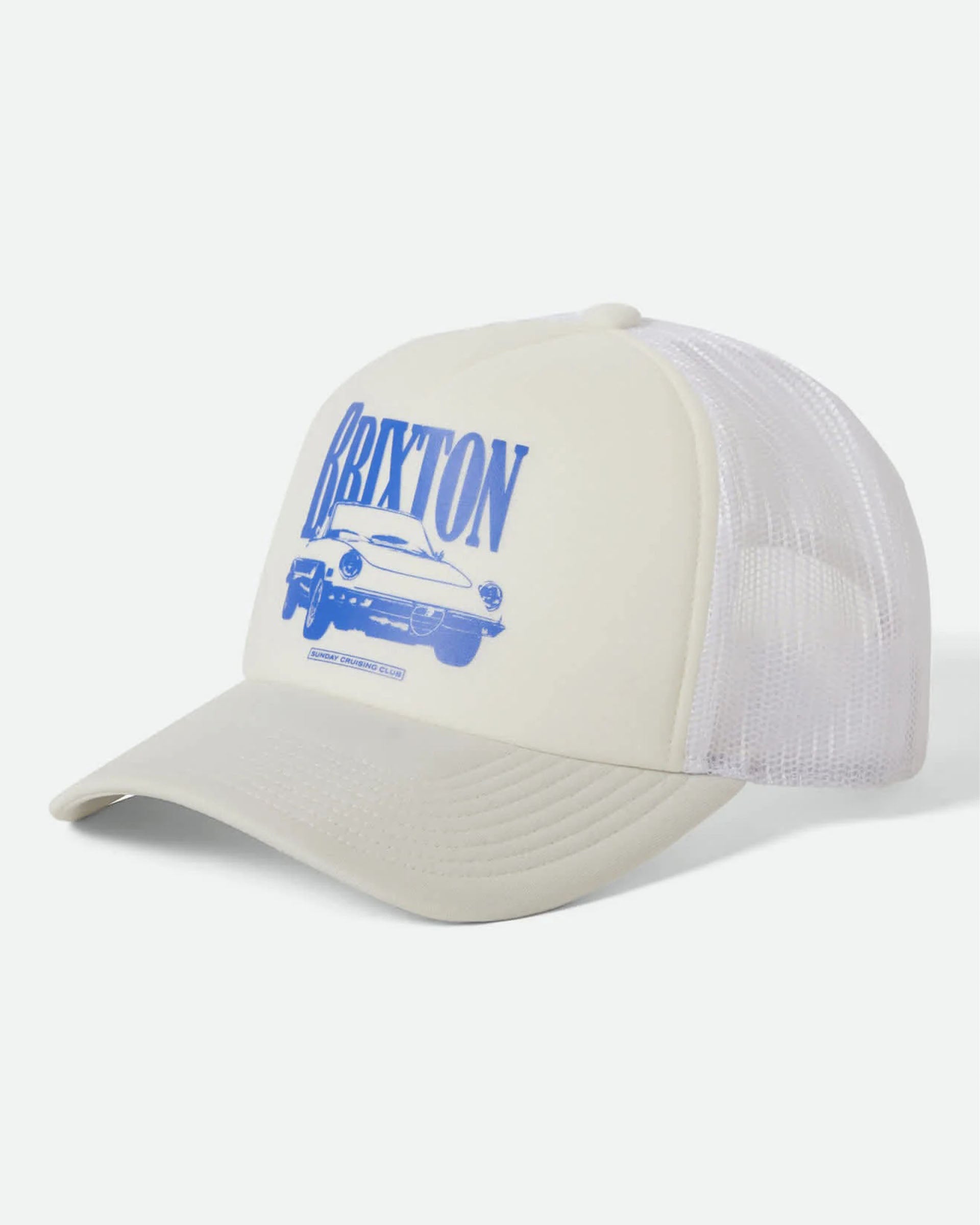 Brixton Women's Sunday Cruising Club Netplus Trucker Hat - Off White/Off White - $30.00 at Jack's Surfboards