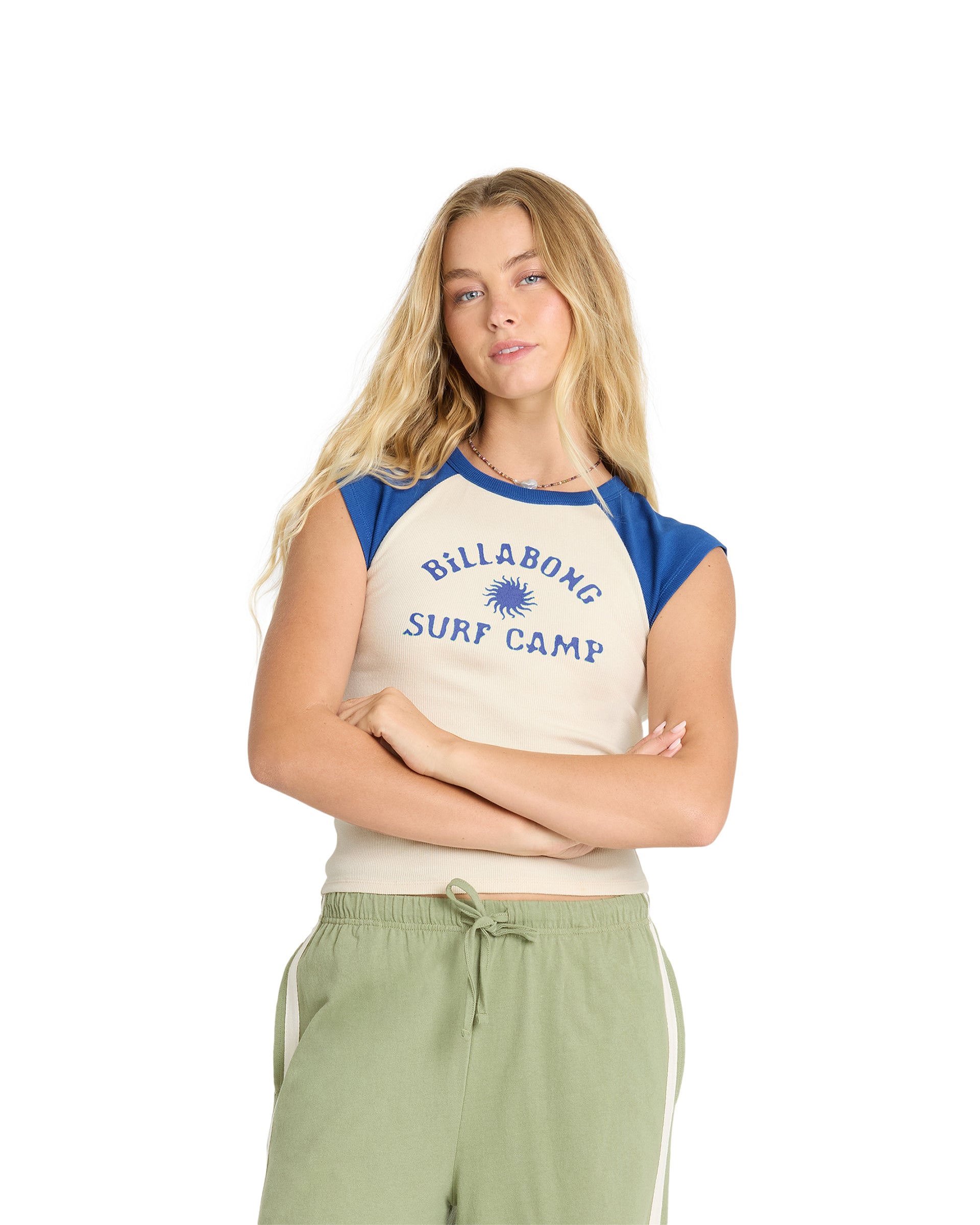 Women's Surf Camp S/S Raglan T-Shirt - True Navy