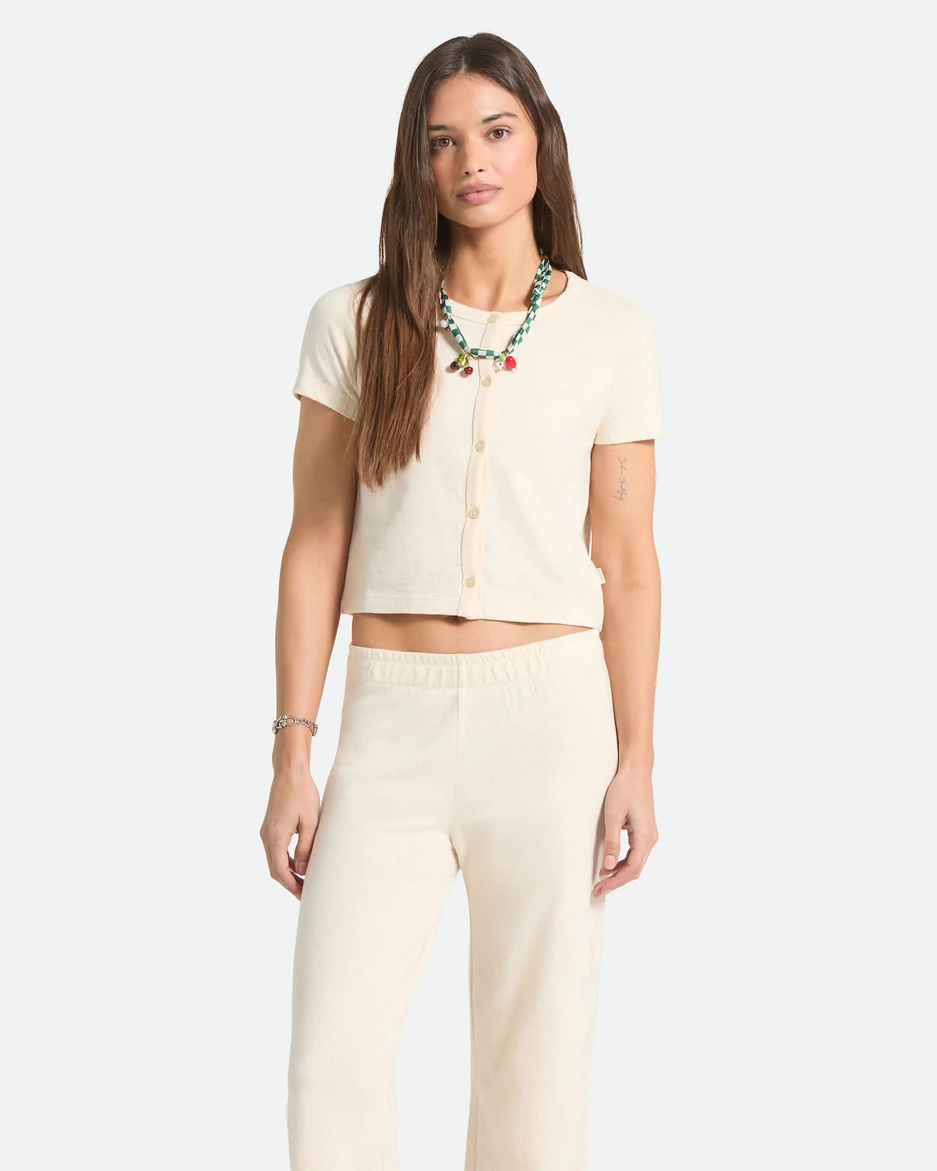 Brixton Women's The Alice Button Down Shirt - Whitecap - $49.00 at Jack's Surfboards