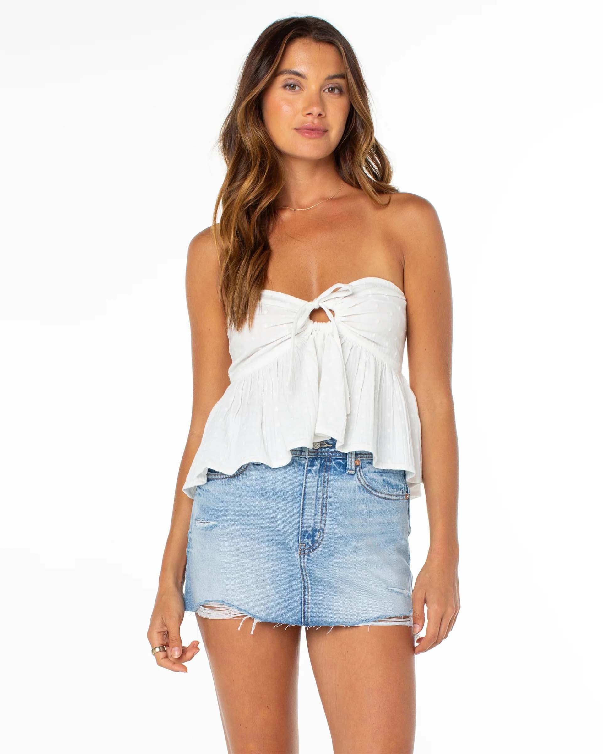 Women's Ventura Tube Top - Cloud Dancer Solid