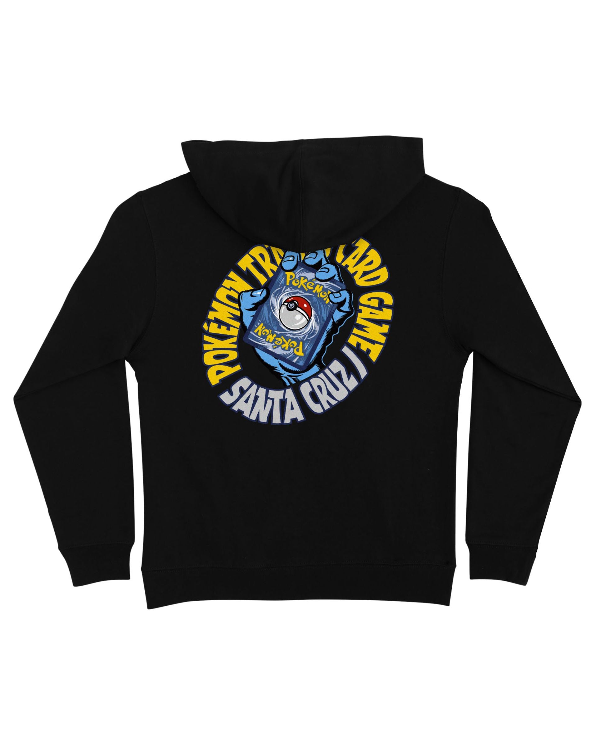 Youth Pokémon TCG Hand Pullover Hooded Midweight Sweatshirt - Black