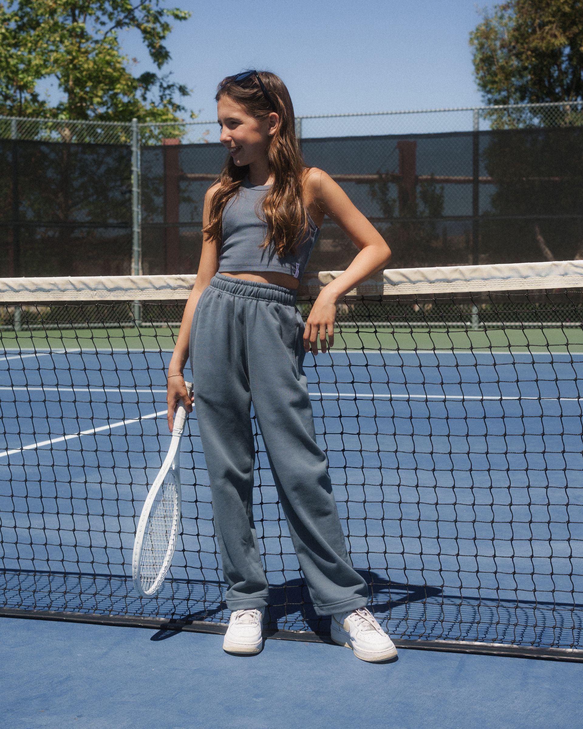 Kaveah Youth's Lylah Sweatpants - Slate - $45.00 at Jack's Surfboards