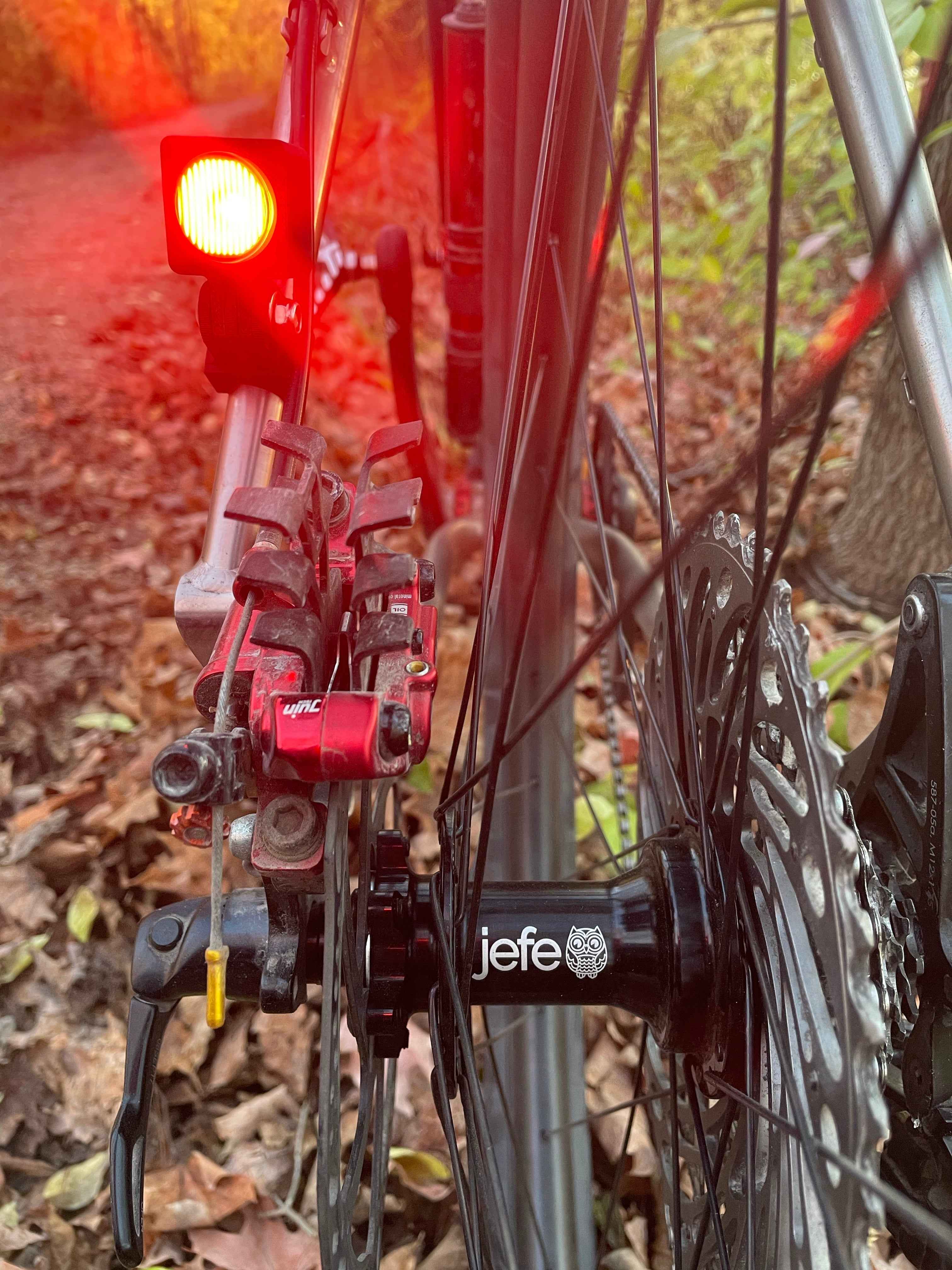 kLite A/C Qube Dynamo Rear Safety Lamp With 3-Lead Wire Loom - $209.95 at Jefe Velo 