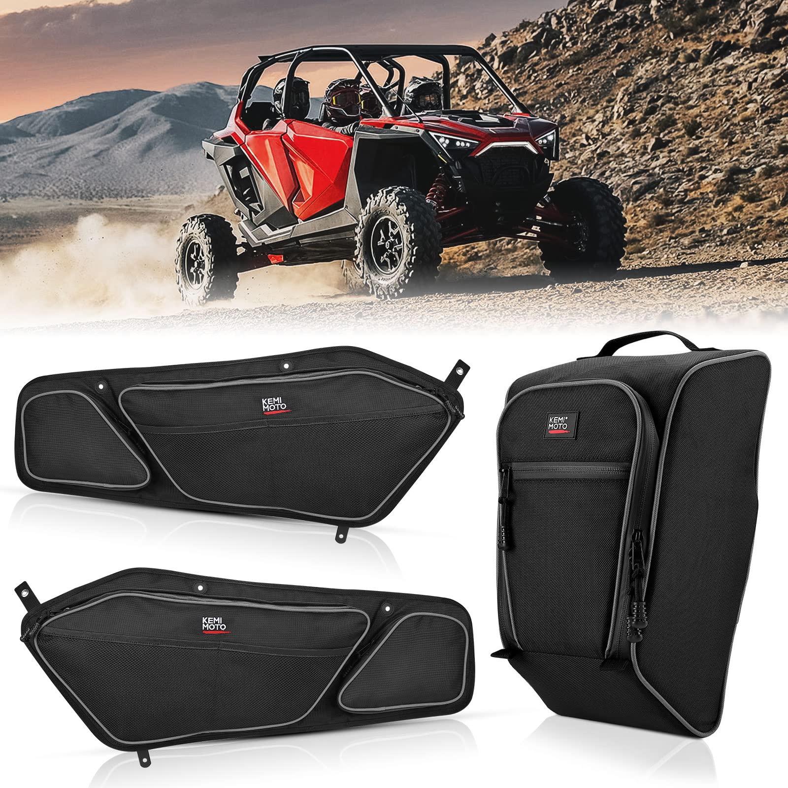 Kemimoto » 1680D Door Bags & Center Bag for Polaris RZR PRO XP 2020-2024 (100% off) - $0.00 at Kemimoto.com