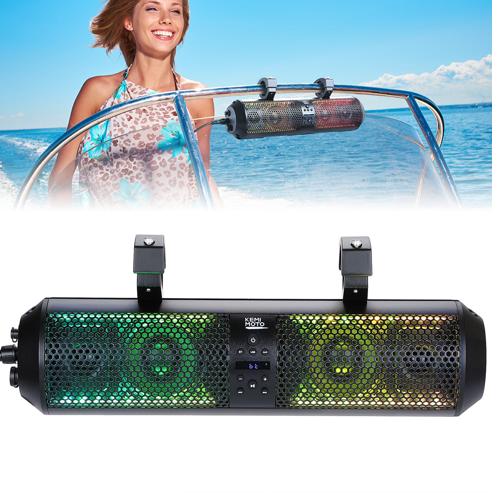 18" RGB Bluetooth Sound Bar for Boats