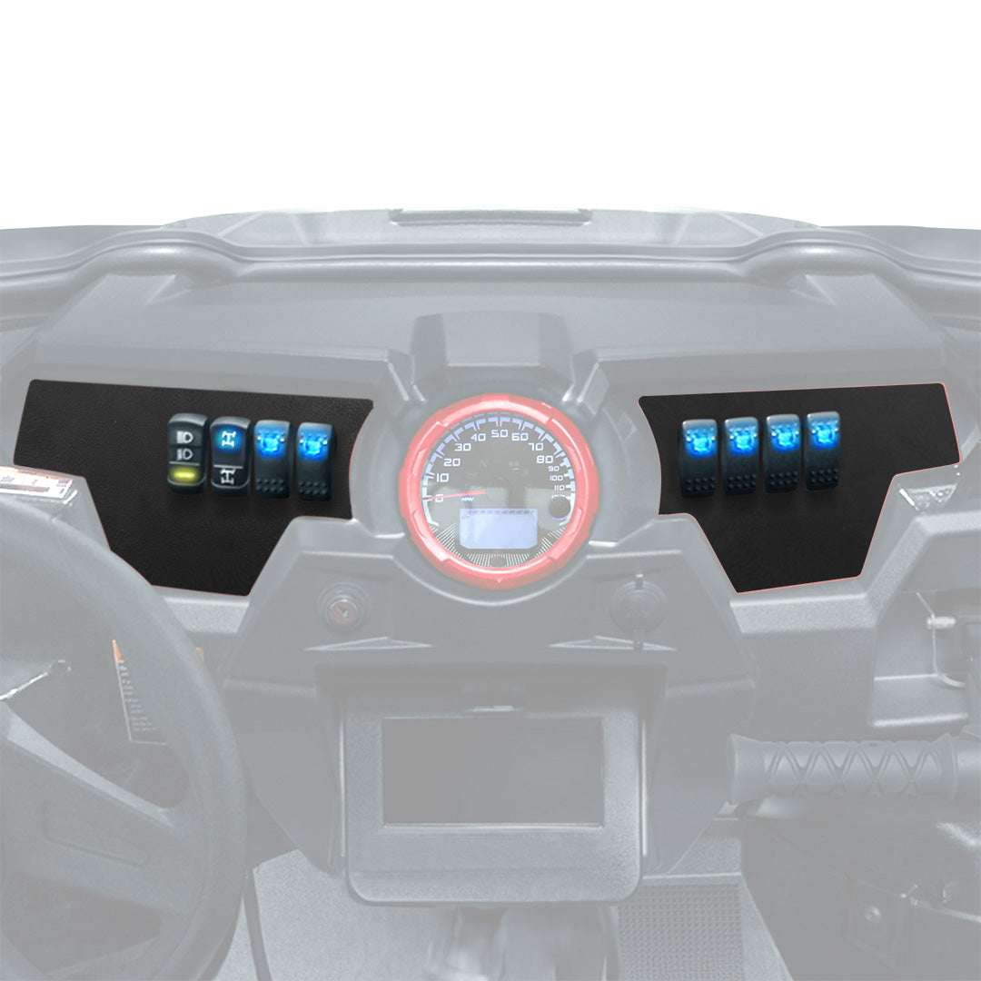 Kemimoto 2 Set 8 Switch Aluminum Dash Panel for Polaris RZR XP 1000 - $27.99 at Kemimoto.com