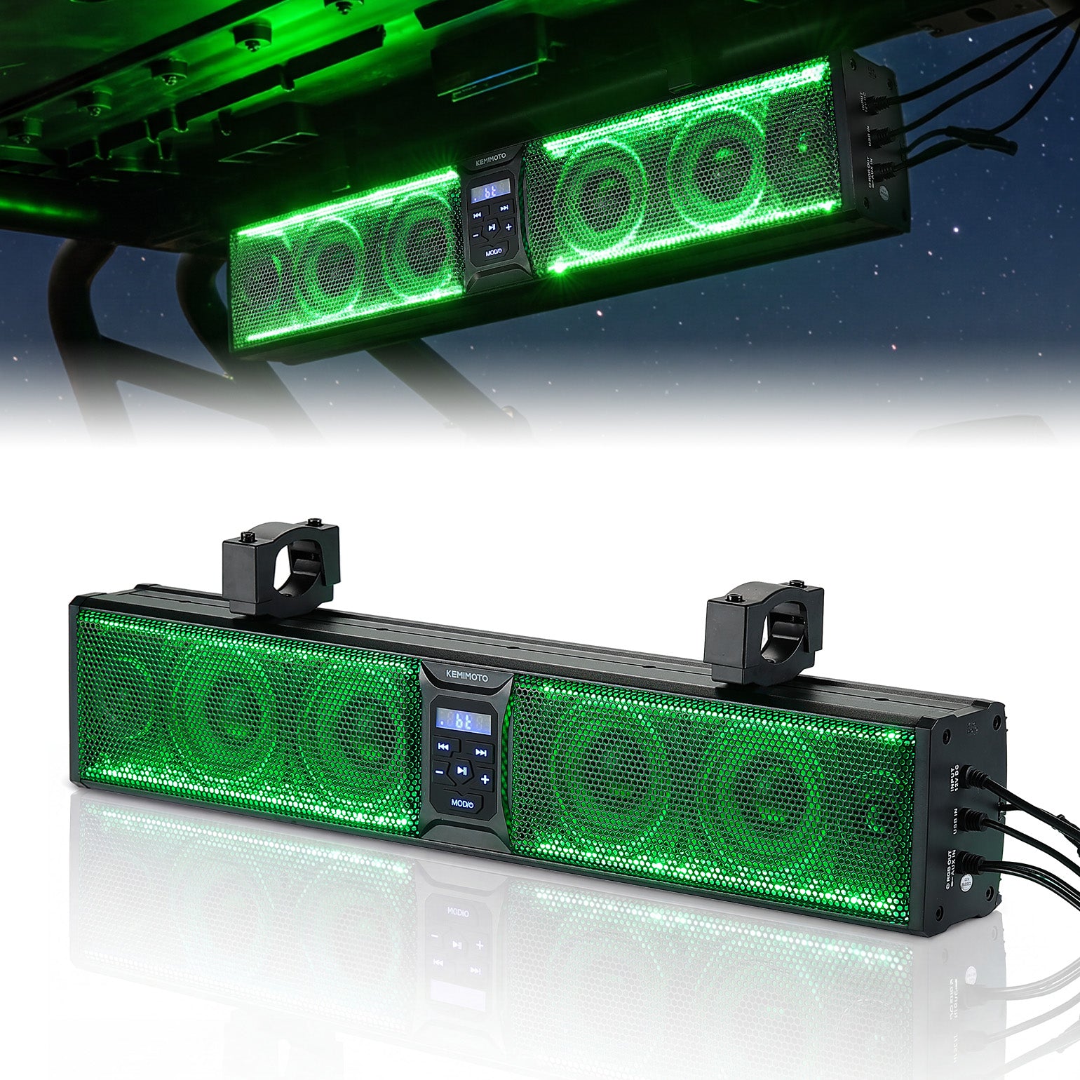 26 Inch UTV Sound Bar w/ MUSIC SYNC RGB Multicolor Lights
