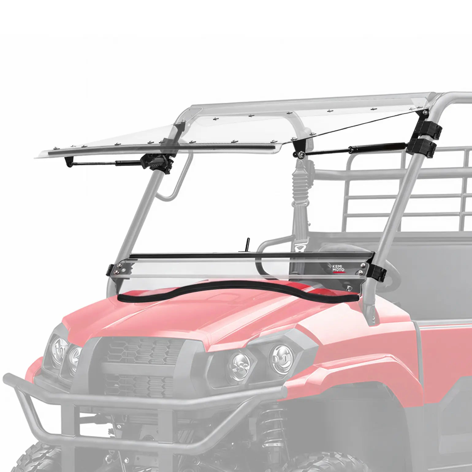Kemimoto 3-in-1 Flip Windshield For Kawasaki Mule PRO-MX 2019+ - $426.99 at Kemimoto.com