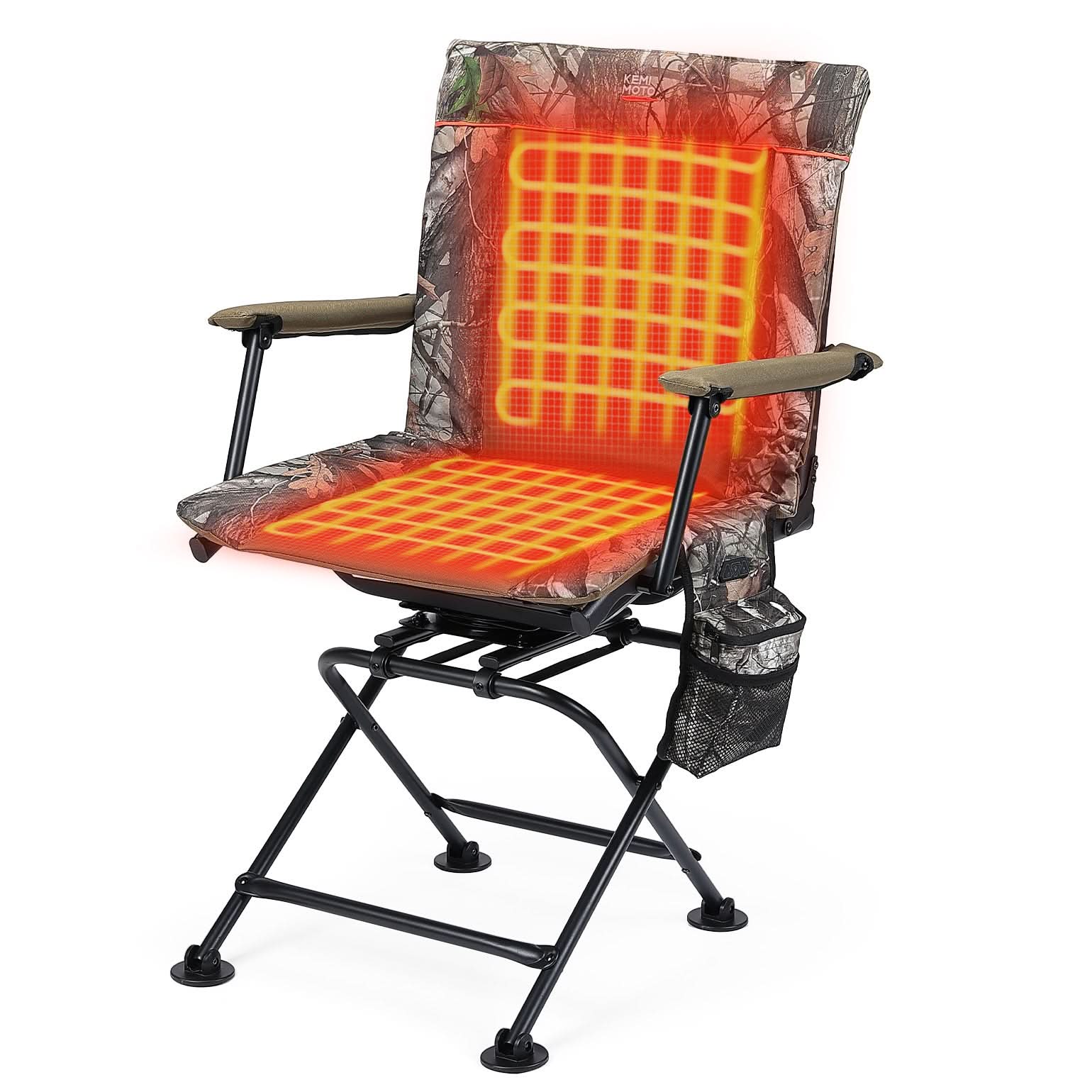 Kemimoto 360° Silent Swivel Heated Hunting Chair - $199.99 at Kemimoto.com